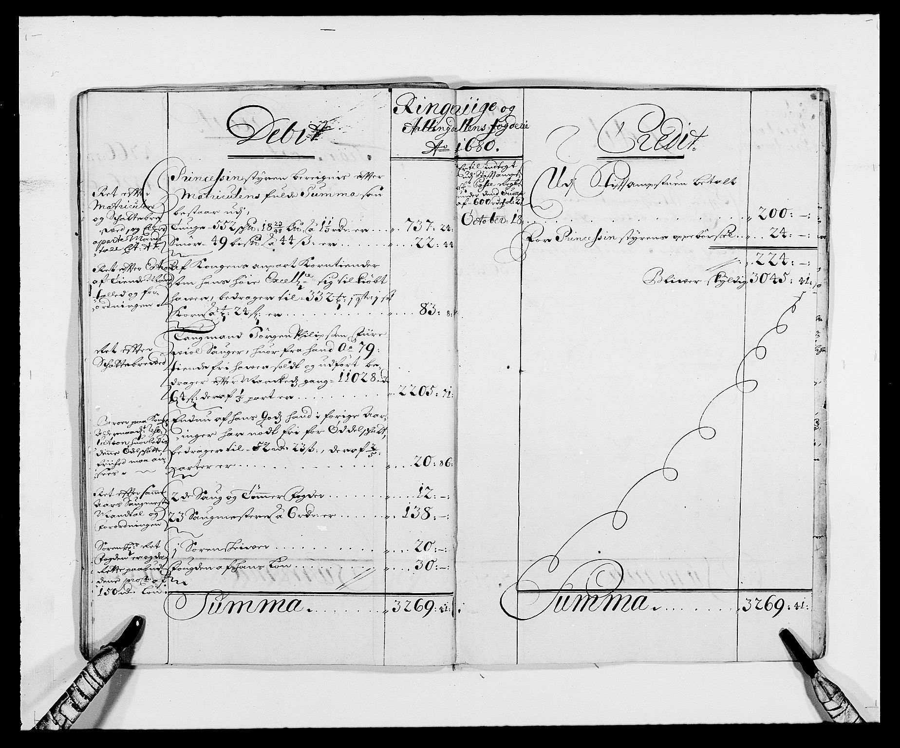 Rentekammeret inntil 1814, Reviderte regnskaper, Fogderegnskap, AV/RA-EA-4092/R21/L1443: Fogderegnskap Ringerike og Hallingdal, 1678-1680, s. 25