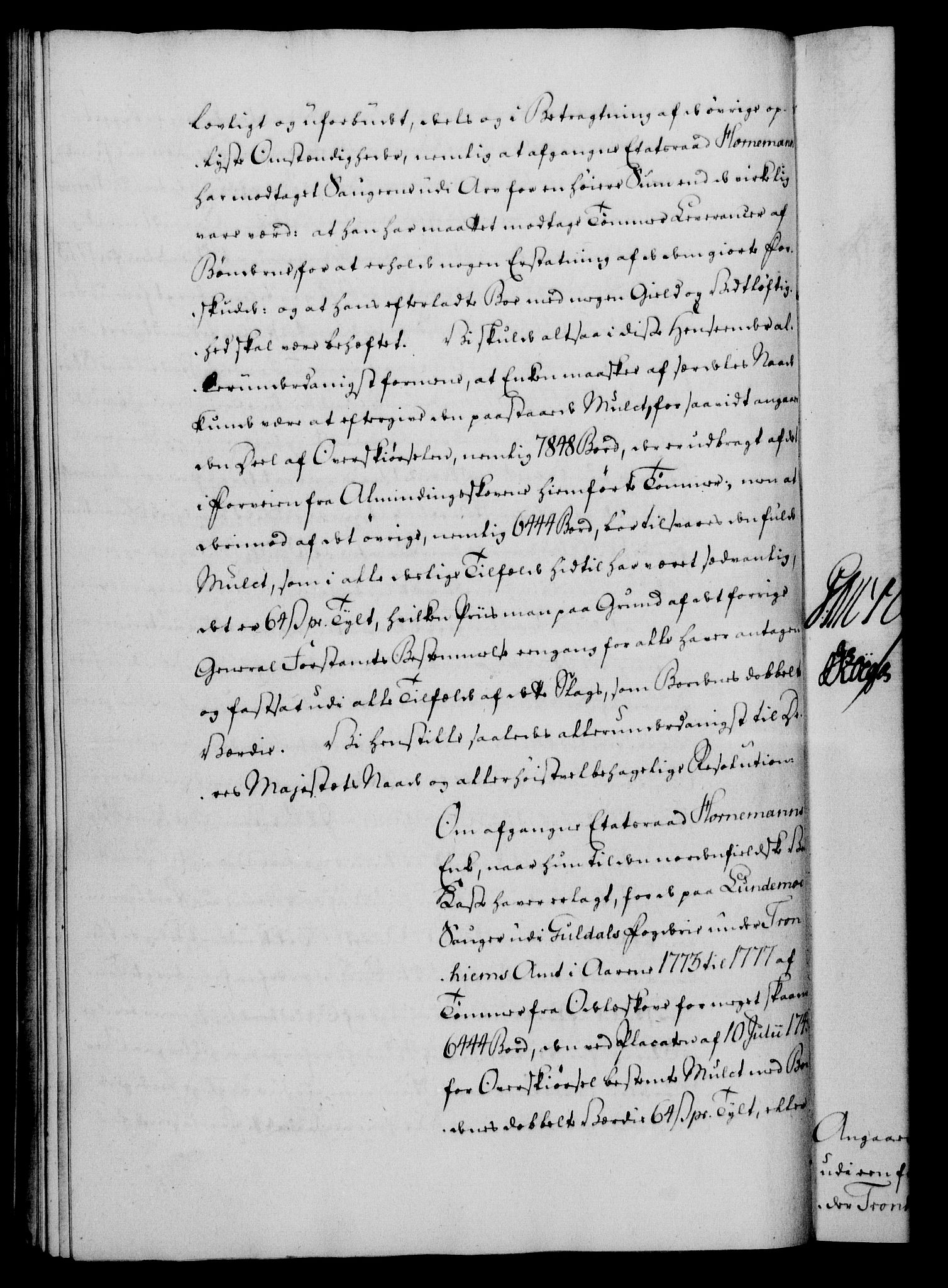 Rentekammeret, Kammerkanselliet, RA/EA-3111/G/Gf/Gfa/L0062: Norsk relasjons- og resolusjonsprotokoll (merket RK 52.62), 1780, s. 95