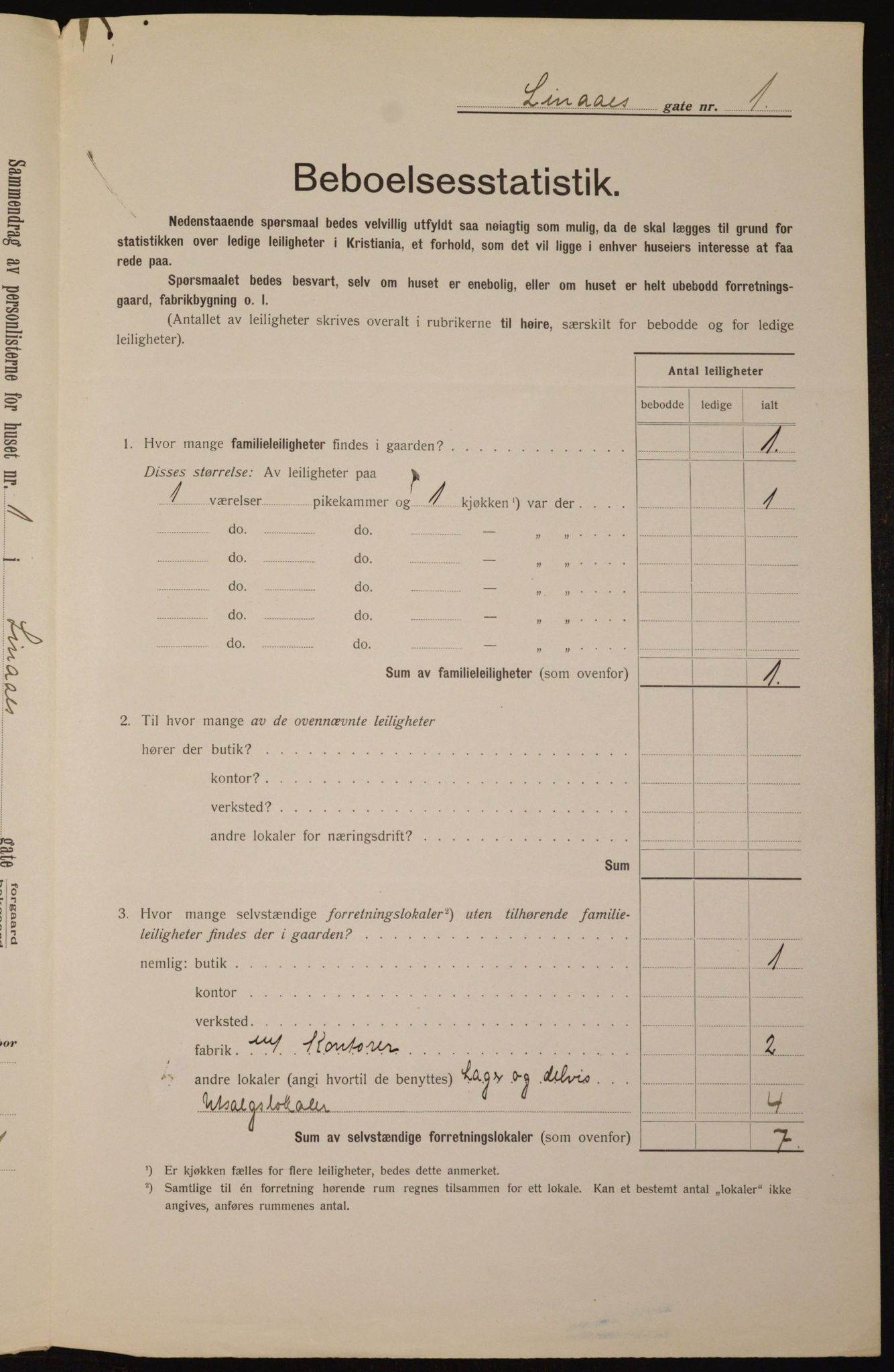 OBA, Kommunal folketelling 1.2.1912 for Kristiania, 1912, s. 58141