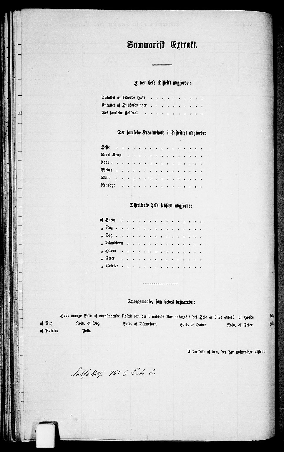 RA, Folketelling 1865 for 1012P Oddernes prestegjeld, 1865, s. 107