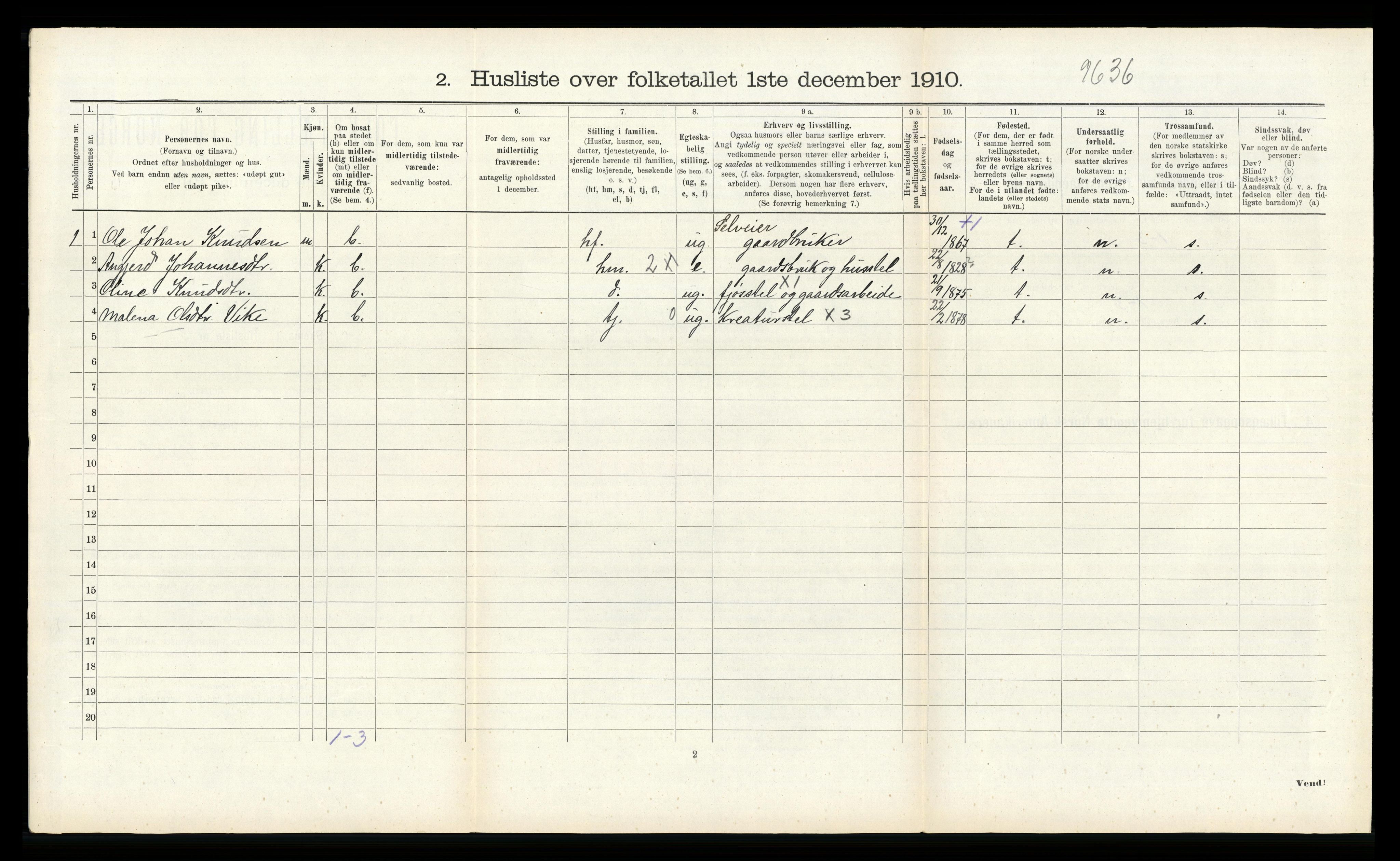 RA, Folketelling 1910 for 1212 Skånevik herred, 1910, s. 450