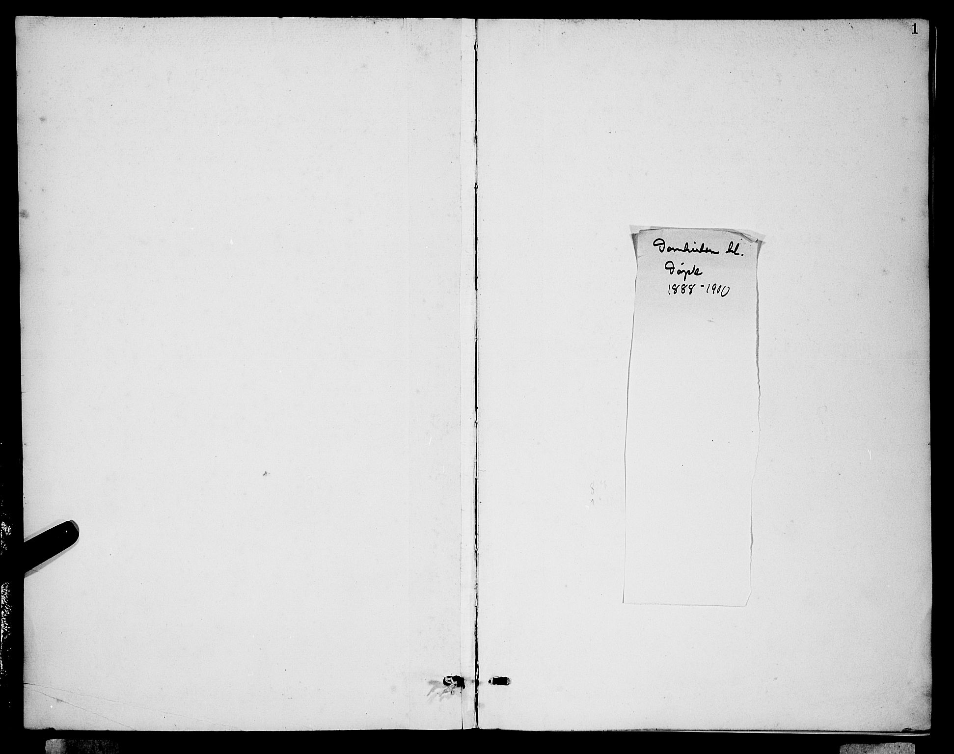 Domkirken sokneprestembete, AV/SAB-A-74801/H/Hab/L0016: Klokkerbok nr. B 9, 1888-1900