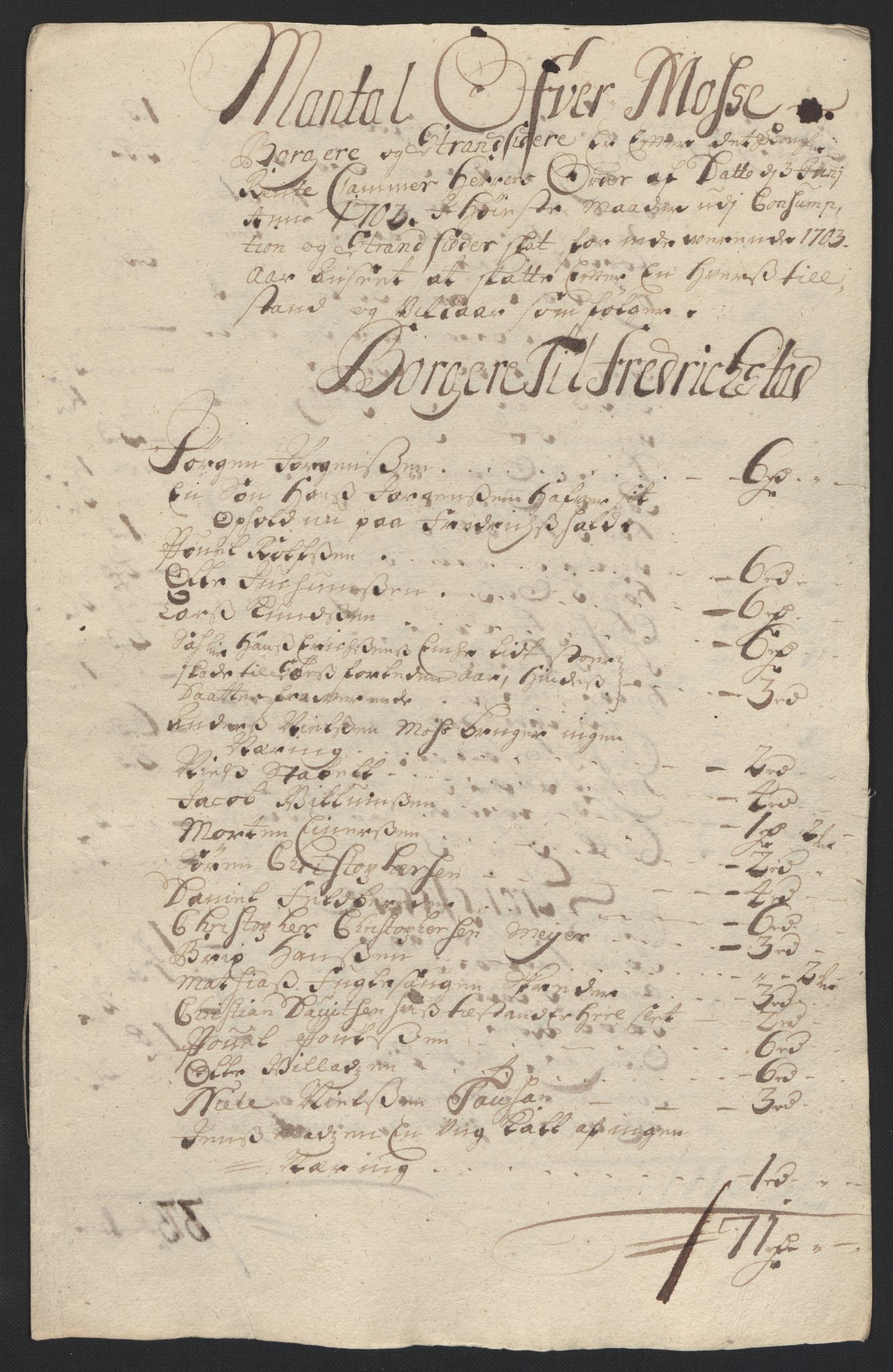 Rentekammeret inntil 1814, Reviderte regnskaper, Fogderegnskap, RA/EA-4092/R04/L0132: Fogderegnskap Moss, Onsøy, Tune, Veme og Åbygge, 1703-1704, s. 93