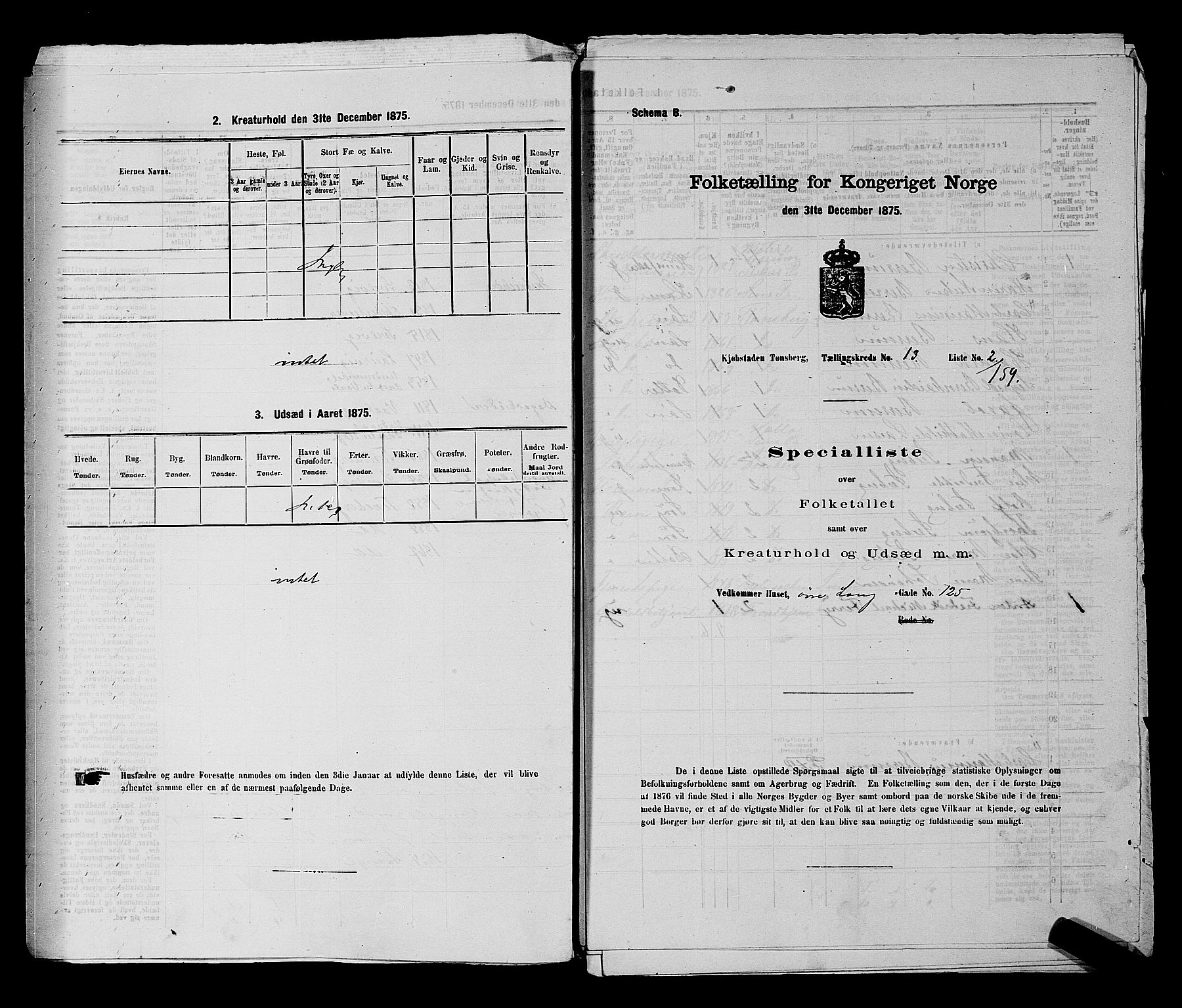 SAKO, Folketelling 1875 for 0705P Tønsberg prestegjeld, 1875, s. 397