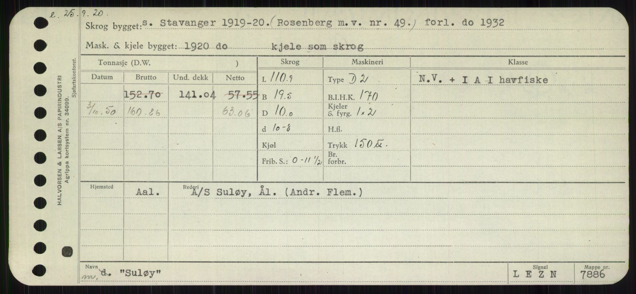 Sjøfartsdirektoratet med forløpere, Skipsmålingen, RA/S-1627/H/Hb/L0004: Fartøy, O-S, s. 493