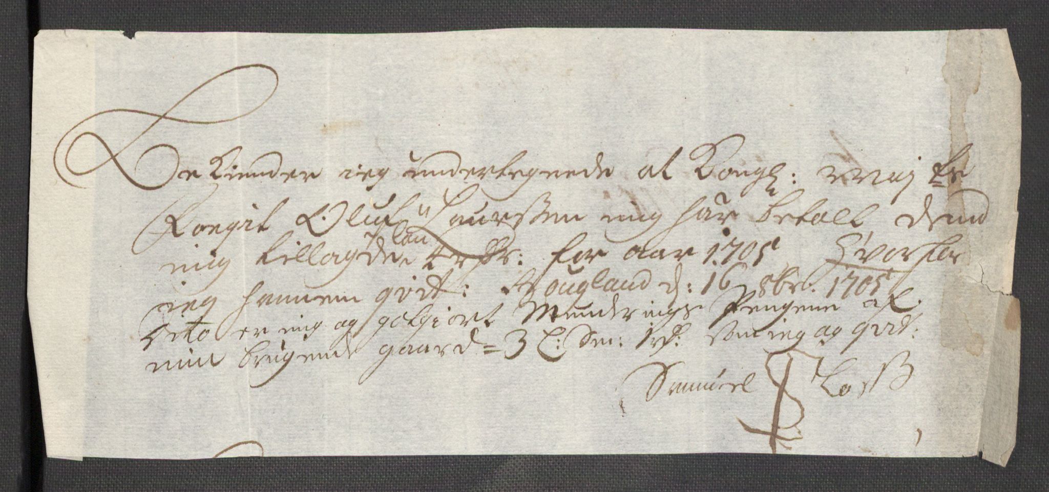 Rentekammeret inntil 1814, Reviderte regnskaper, Fogderegnskap, AV/RA-EA-4092/R48/L2983: Fogderegnskap Sunnhordland og Hardanger, 1705, s. 232