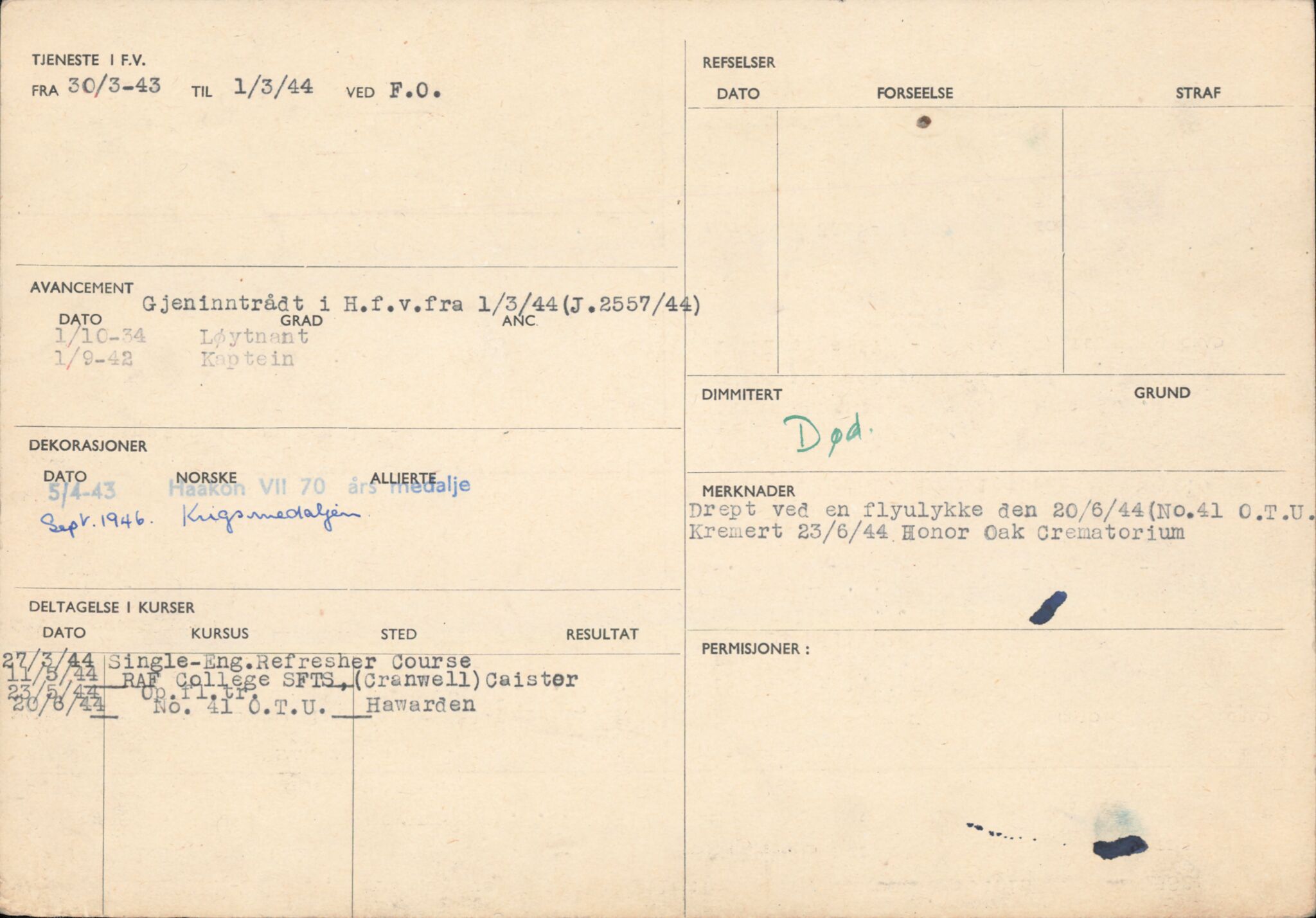 Forsvaret, Forsvarets overkommando/Luftforsvarsstaben, AV/RA-RAFA-4079/P/Pa/L0029: Personellpapirer, 1912, s. 526