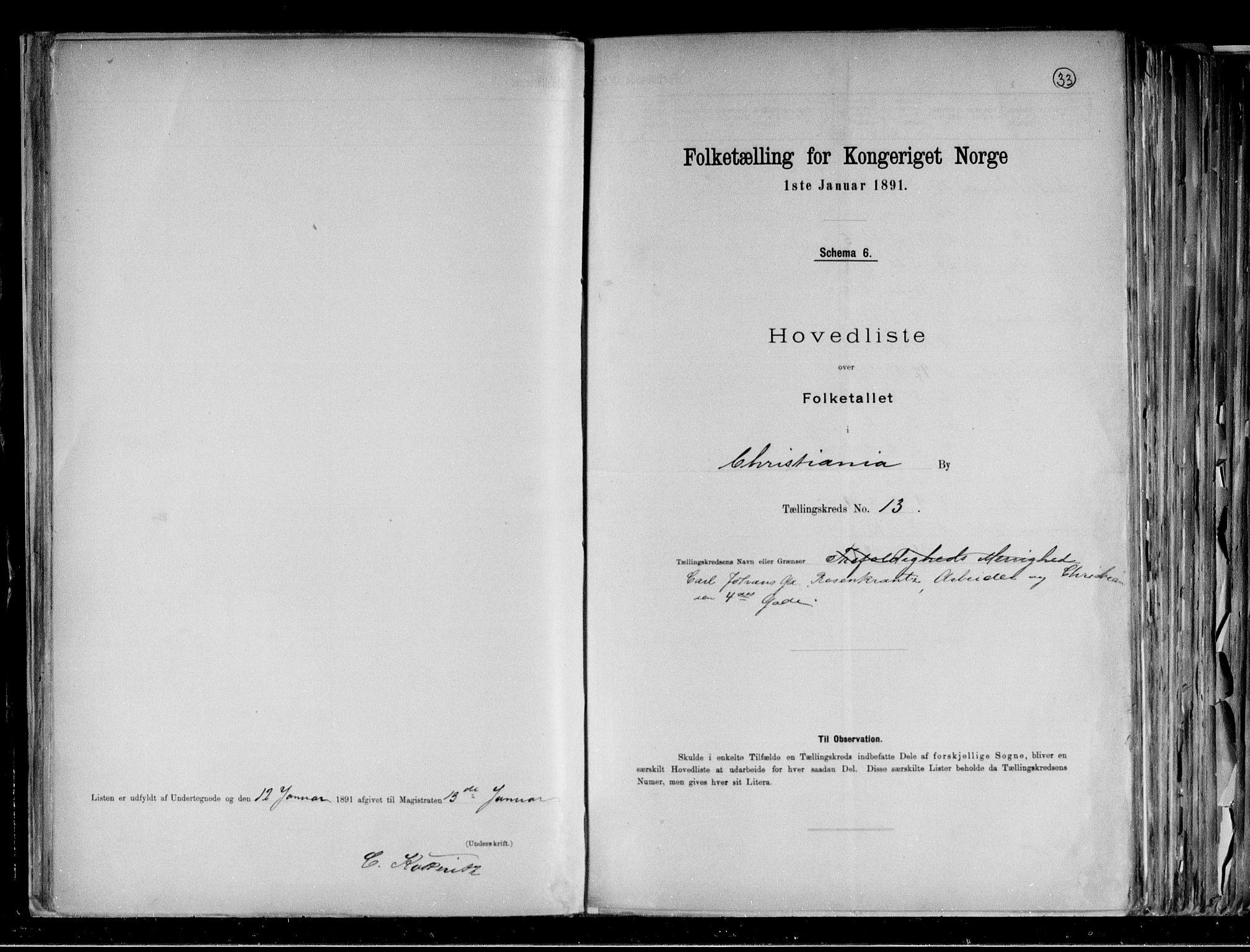 RA, Folketelling 1891 for 0301 Kristiania kjøpstad, 1891, s. 171