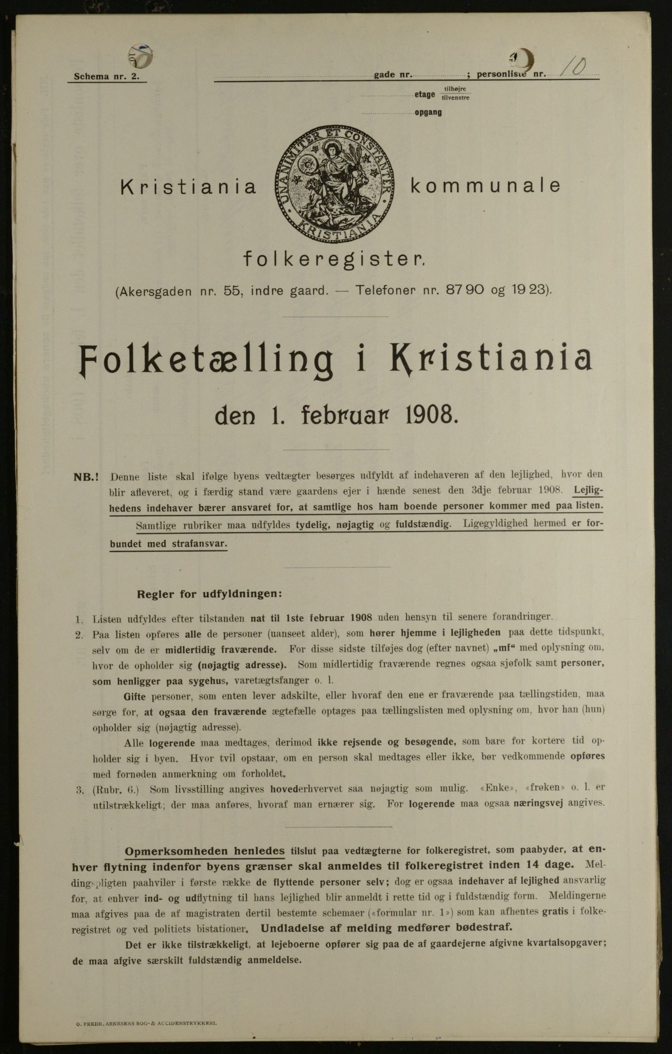 OBA, Kommunal folketelling 1.2.1908 for Kristiania kjøpstad, 1908, s. 36830