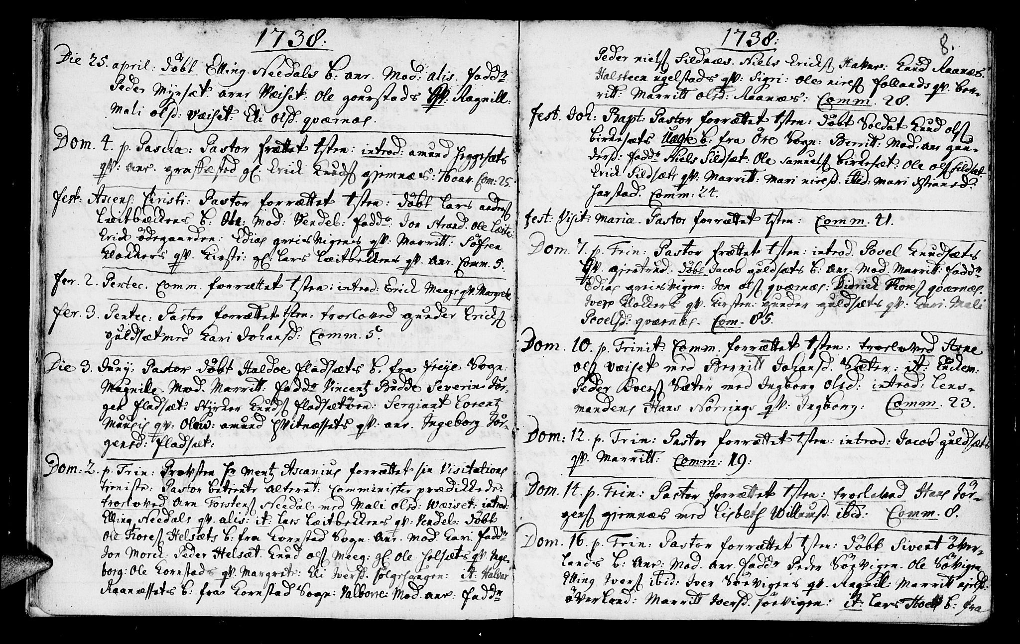 Ministerialprotokoller, klokkerbøker og fødselsregistre - Møre og Romsdal, AV/SAT-A-1454/568/L0797: Ministerialbok nr. 568A06, 1731-1760, s. 8