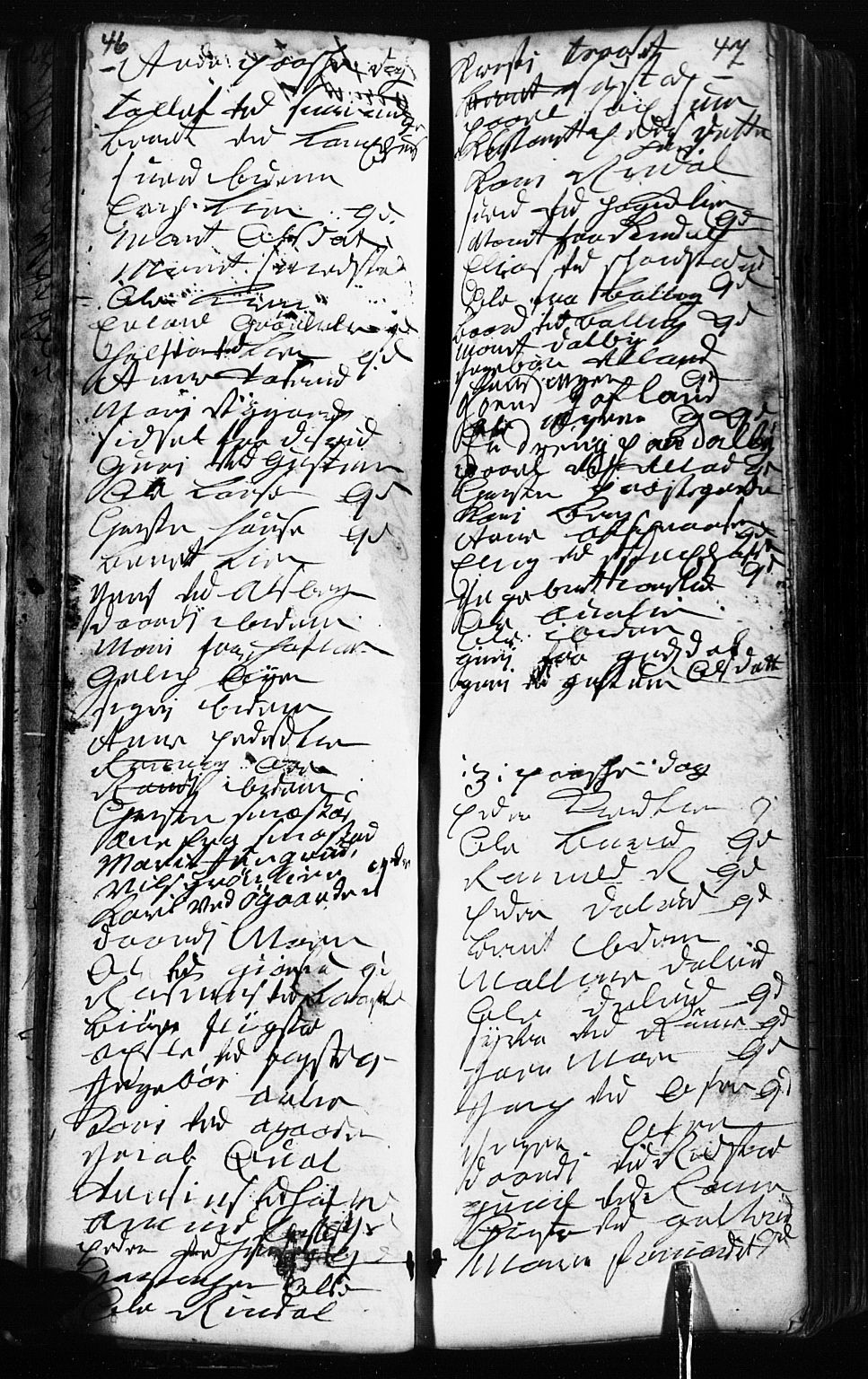 Fåberg prestekontor, AV/SAH-PREST-086/H/Ha/Hab/L0002: Klokkerbok nr. 2, 1741-1756, s. 46-47