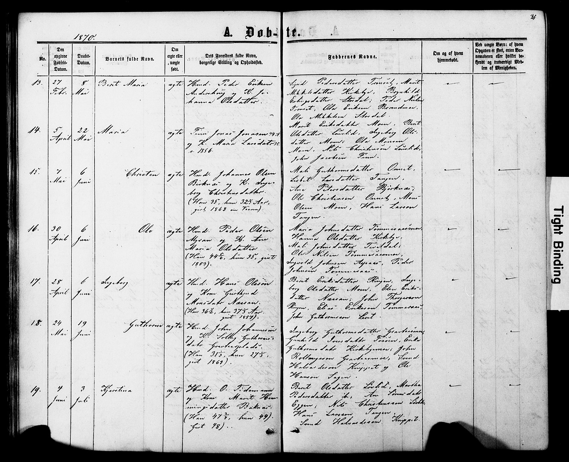 Ministerialprotokoller, klokkerbøker og fødselsregistre - Nord-Trøndelag, AV/SAT-A-1458/706/L0049: Klokkerbok nr. 706C01, 1864-1895, s. 36