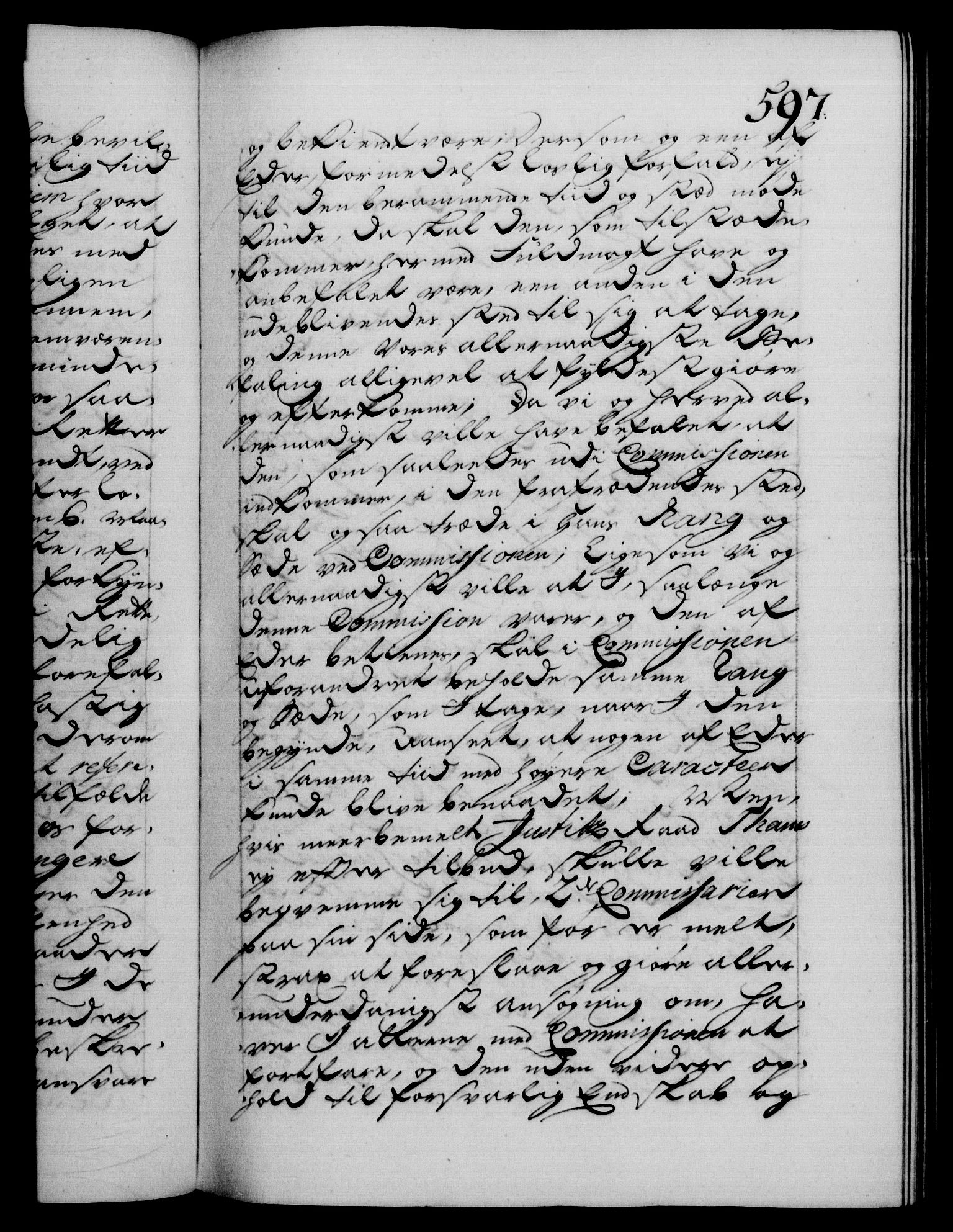 Danske Kanselli 1572-1799, AV/RA-EA-3023/F/Fc/Fca/Fcab/L0029: Norske tegnelser, 1741-1743, s. 597a