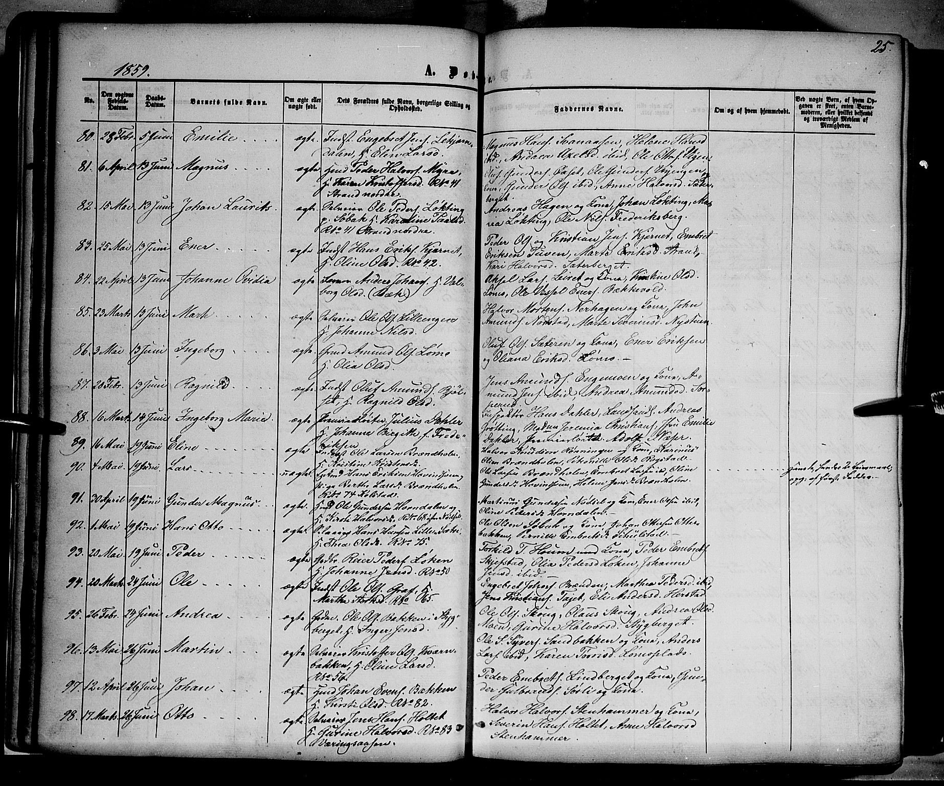 Elverum prestekontor, AV/SAH-PREST-044/H/Ha/Haa/L0010: Ministerialbok nr. 10, 1857-1868, s. 25