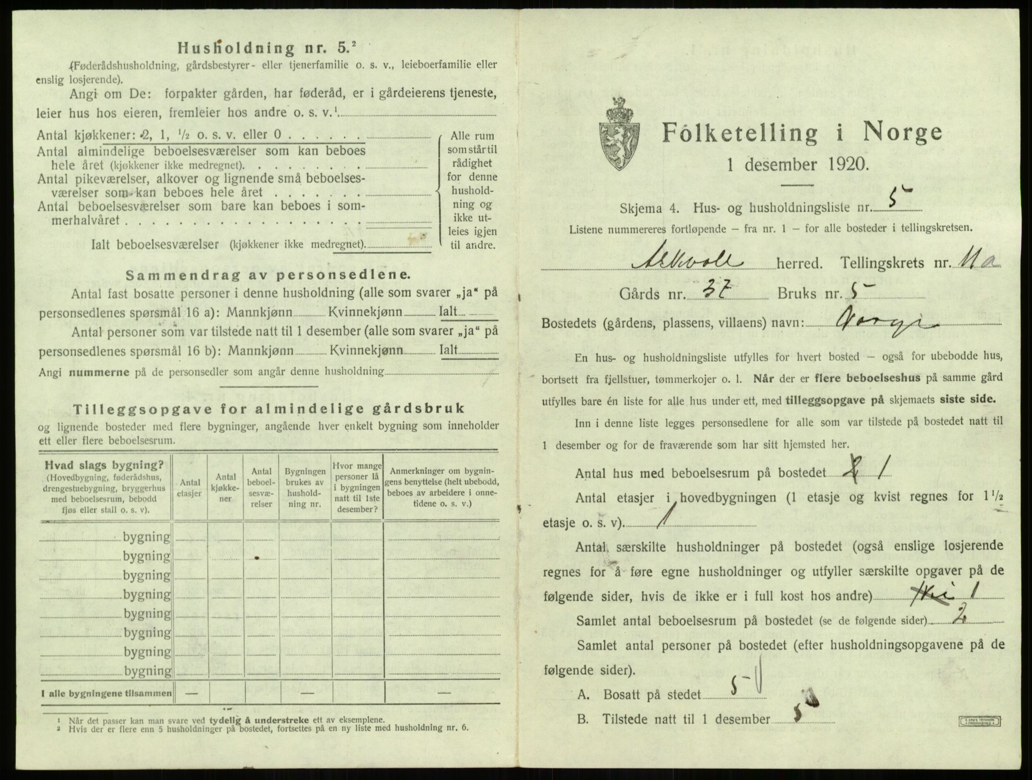 SAB, Folketelling 1920 for 1428 Askvoll herred, 1920, s. 562