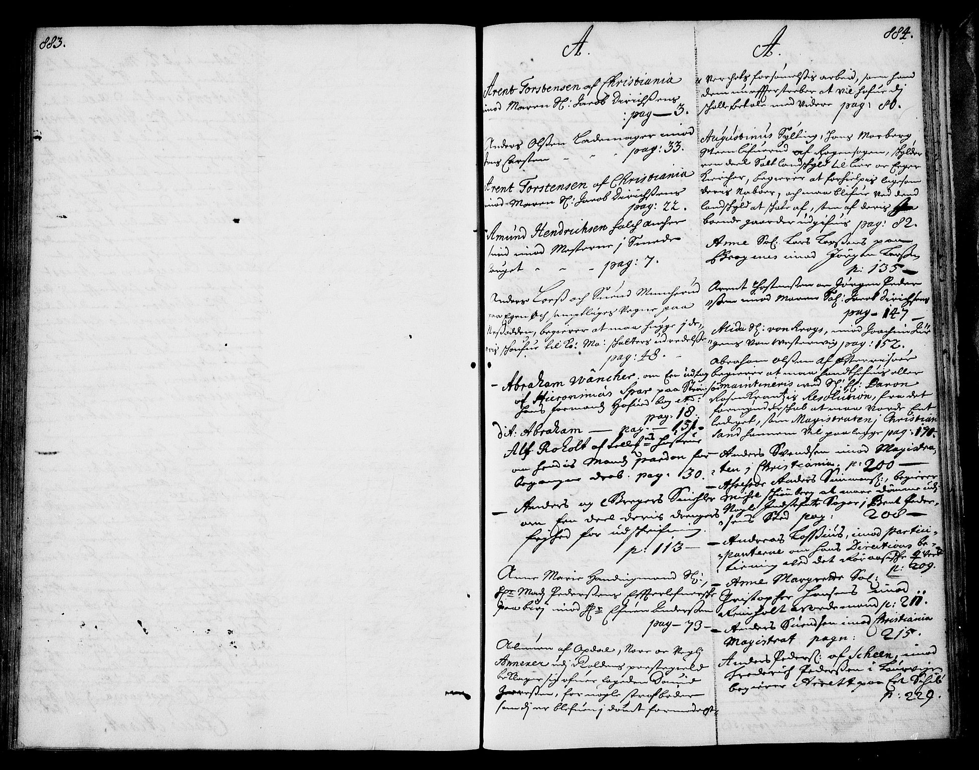 Stattholderembetet 1572-1771, RA/EA-2870/Ae/L0002: Supplikasjons- og resolusjonsprotokoll, 1686, s. 883-884