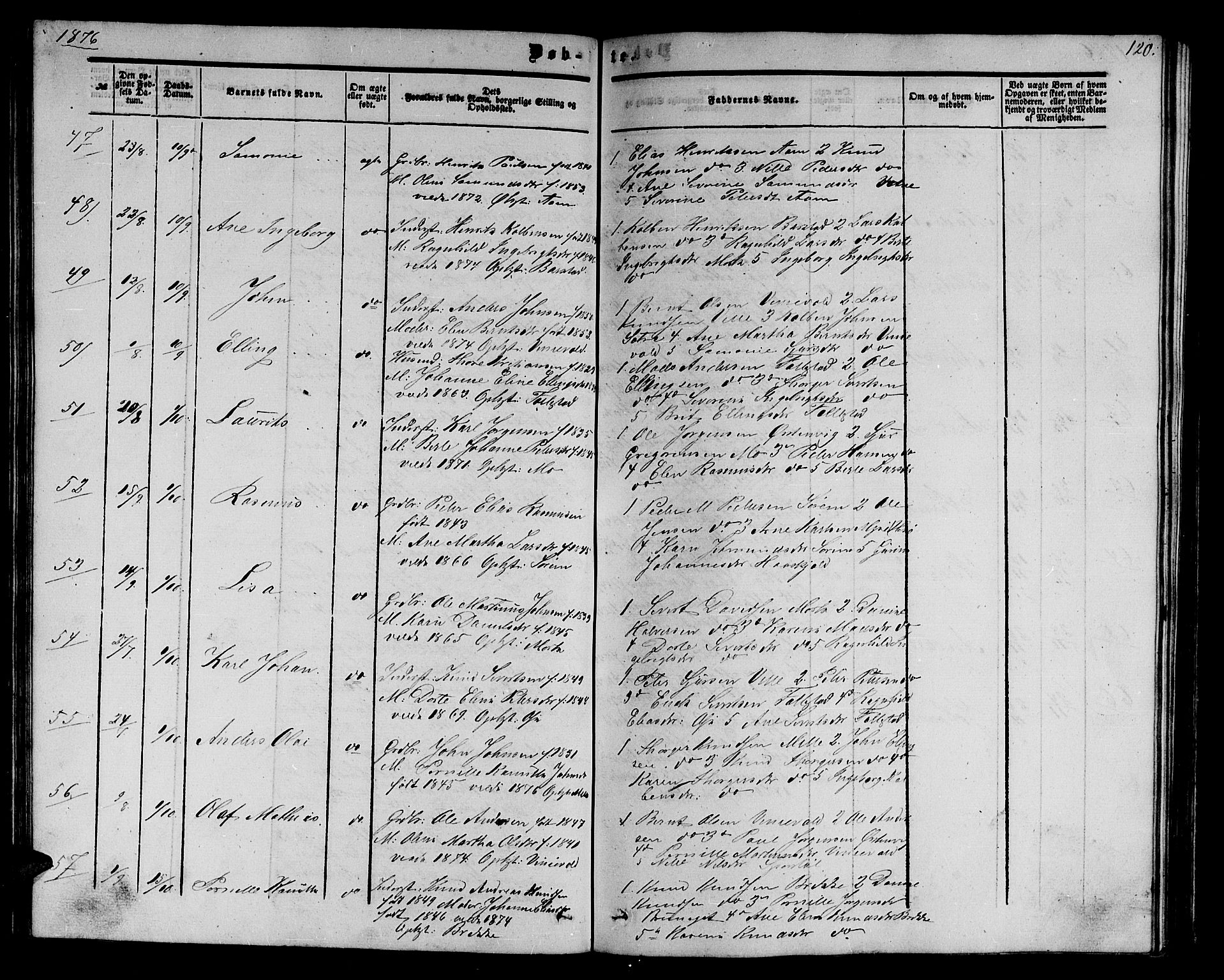 Ministerialprotokoller, klokkerbøker og fødselsregistre - Møre og Romsdal, AV/SAT-A-1454/513/L0188: Klokkerbok nr. 513C02, 1865-1882, s. 120