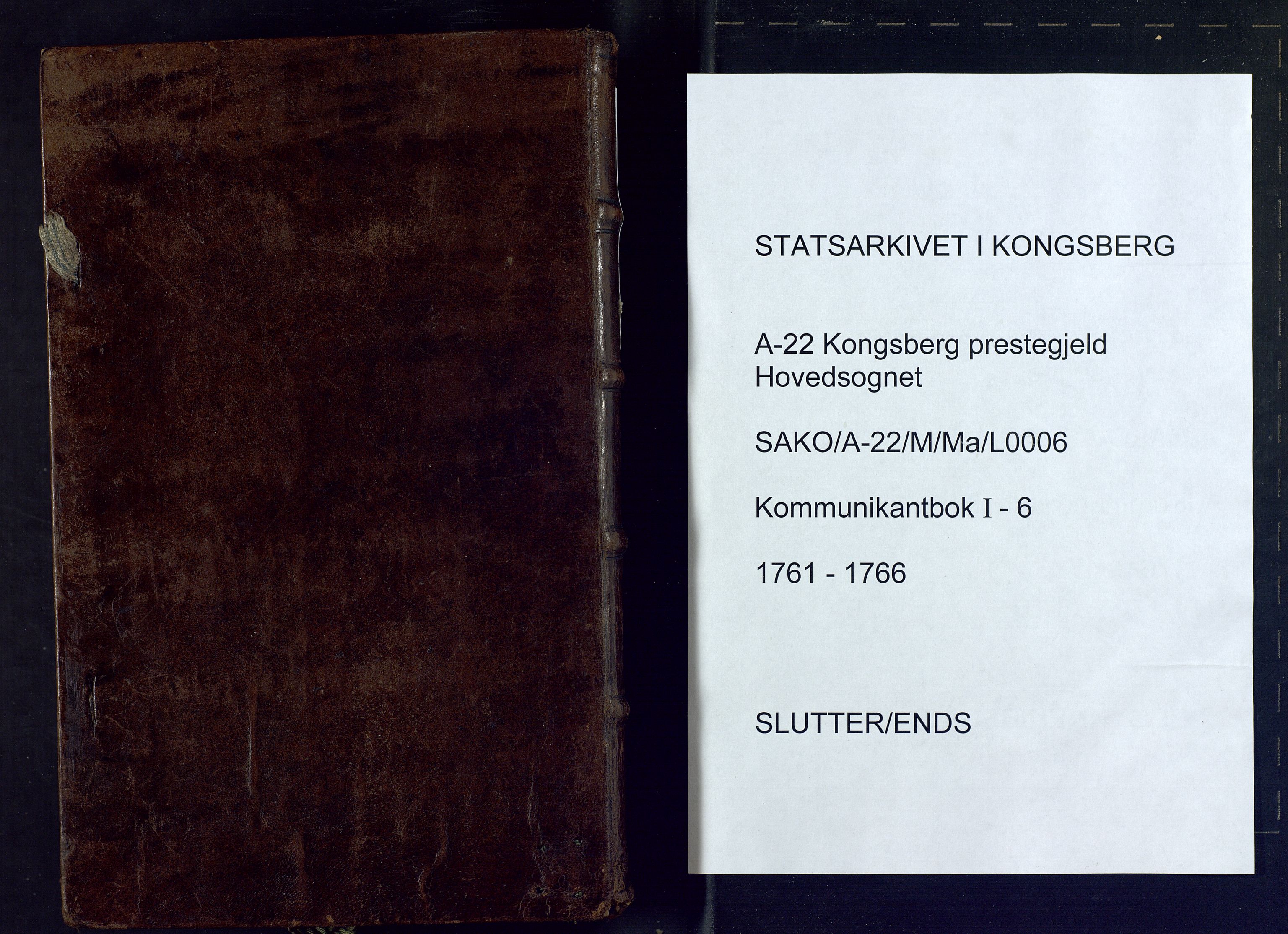 Kongsberg kirkebøker, AV/SAKO-A-22/M/Ma/L0006: Kommunikantprotokoll nr. 6, 1761-1766, s. 473