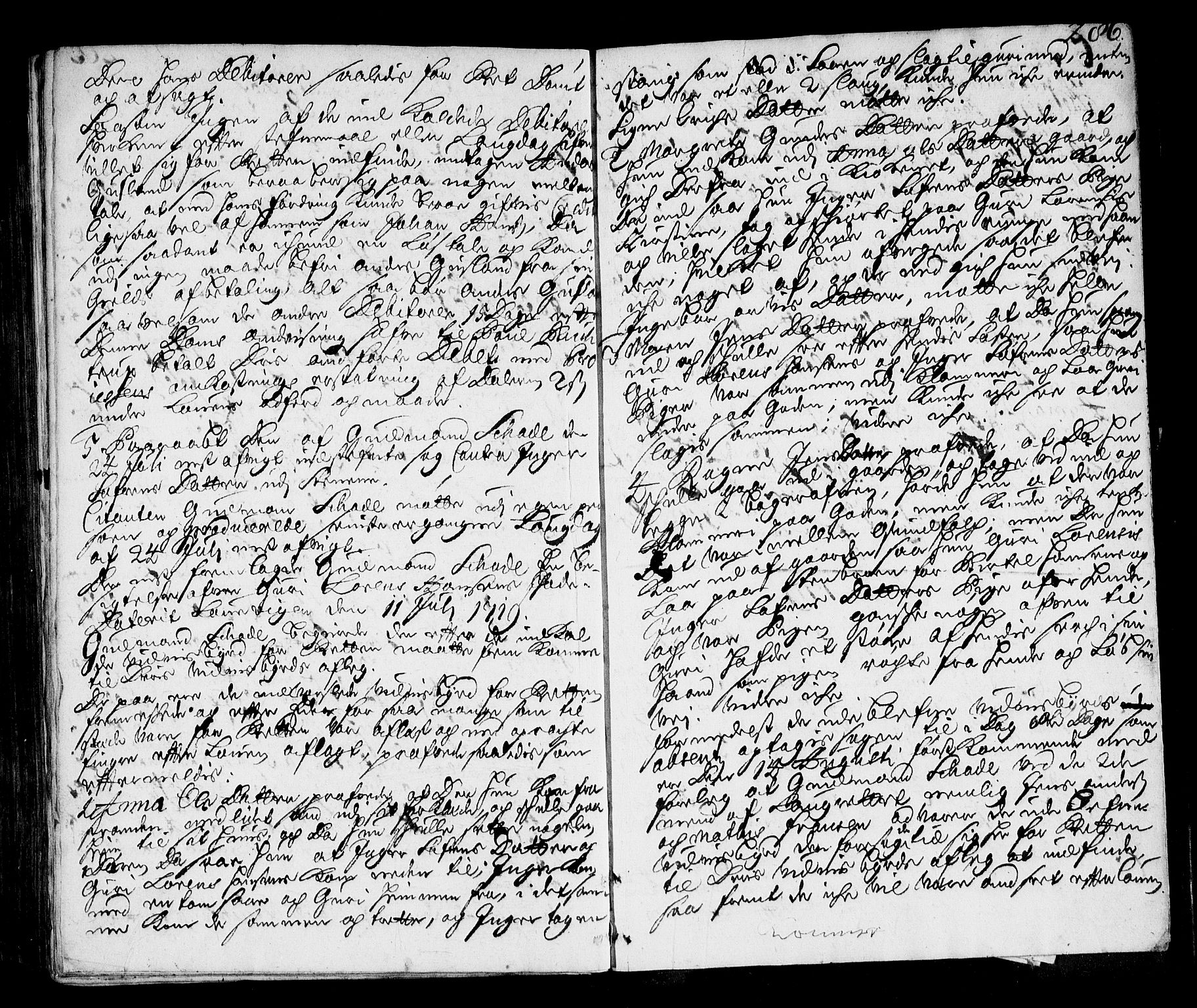 Larvik byfogd, AV/SAKO-A-218/F/Fa/L0010: Tingbok., 1713-1719, s. 286