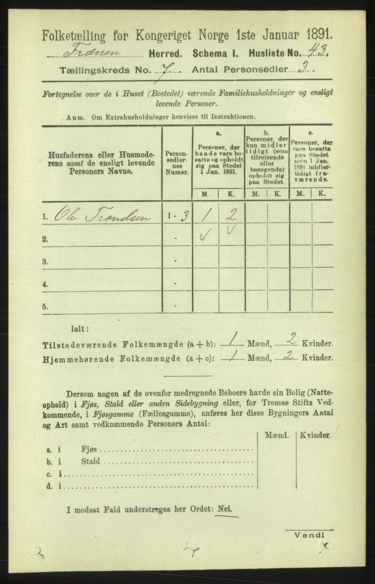 RA, Folketelling 1891 for 1548 Fræna herred, 1891, s. 2328