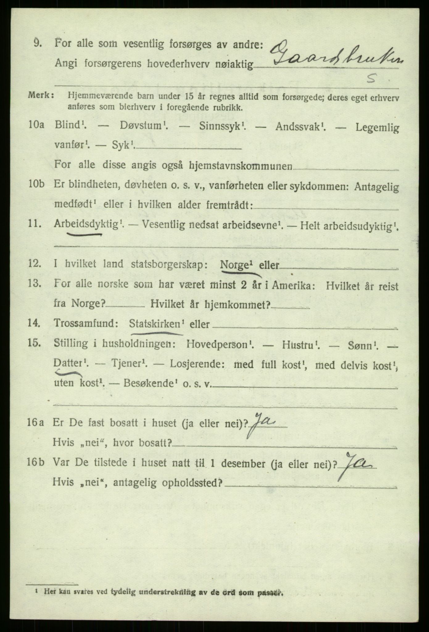 SAB, Folketelling 1920 for 1261 Manger herred, 1920, s. 10007