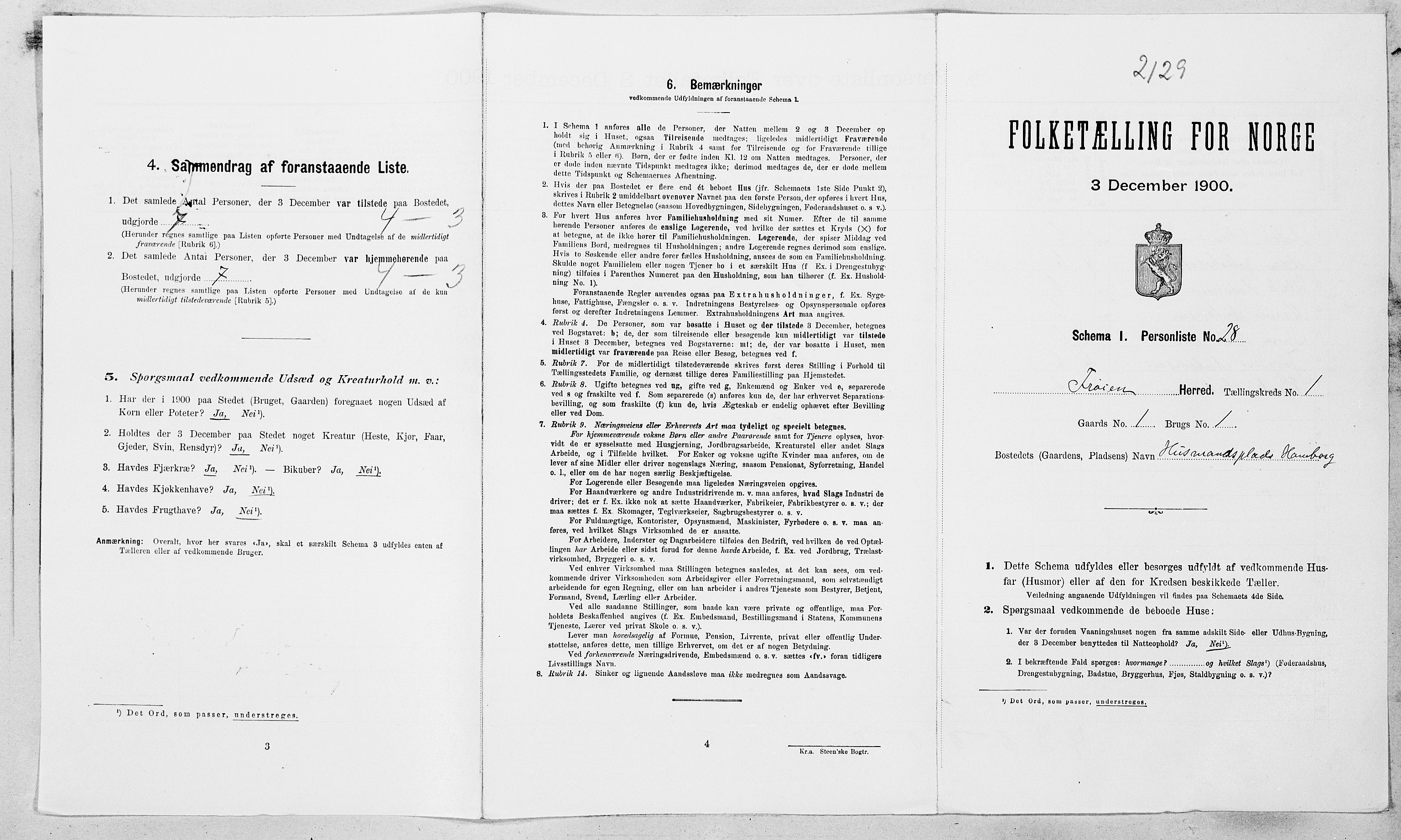 SAT, Folketelling 1900 for 1619 Frøya herred, 1900, s. 184