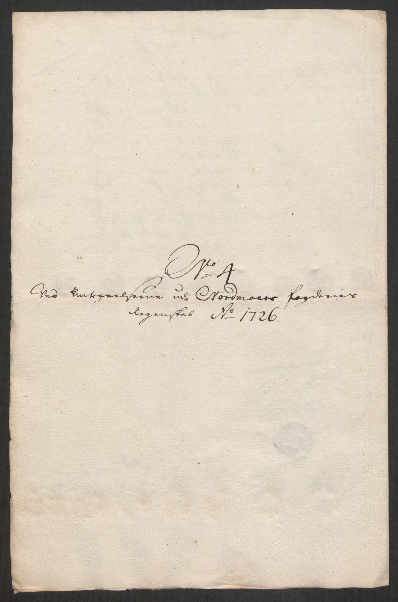 Rentekammeret inntil 1814, Reviderte regnskaper, Fogderegnskap, RA/EA-4092/R56/L3759: Fogderegnskap Nordmøre, 1726, s. 347