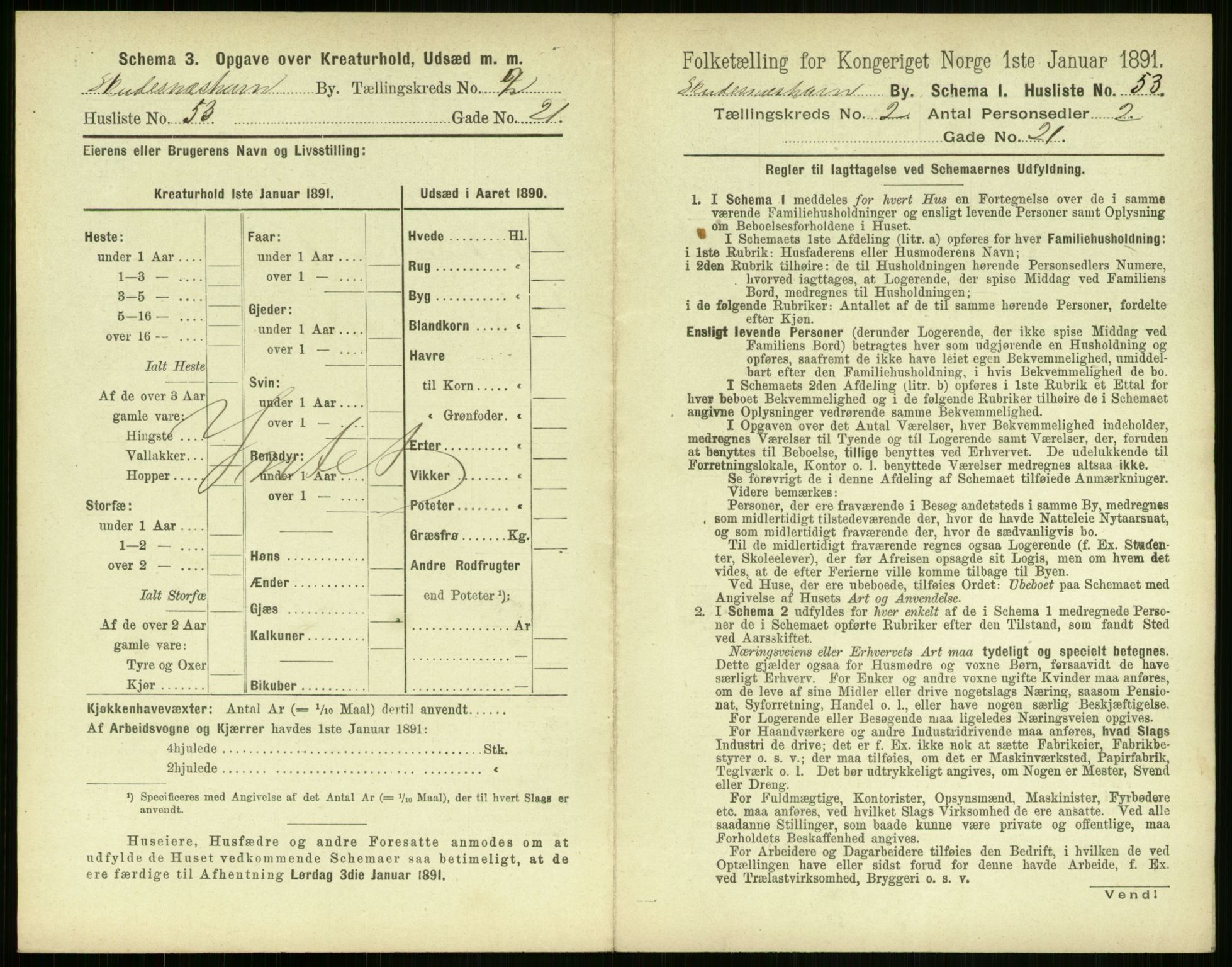 RA, Folketelling 1891 for 1104 Skudeneshavn ladested, 1891, s. 164