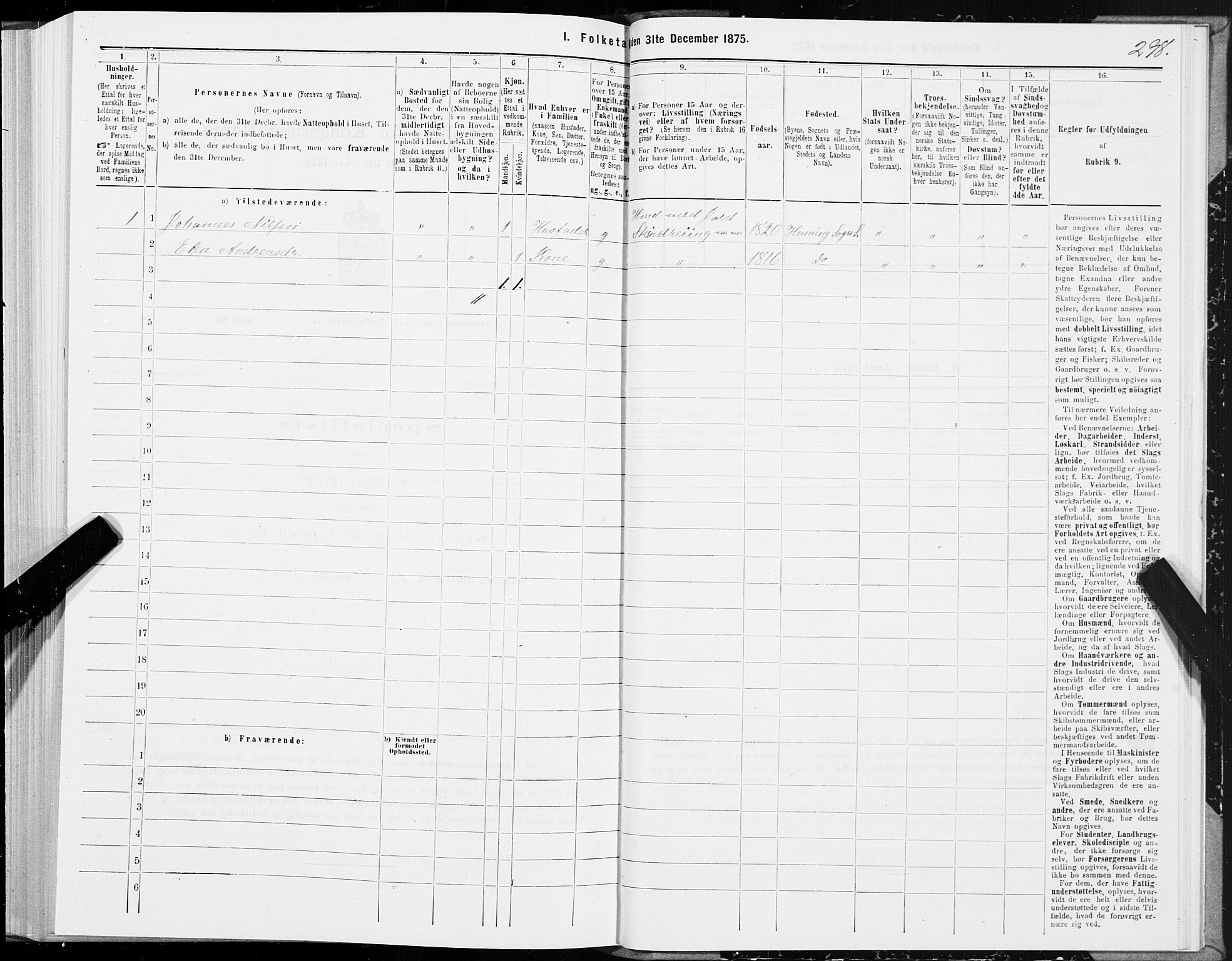 SAT, Folketelling 1875 for 1731P Sparbu prestegjeld, 1875, s. 4298