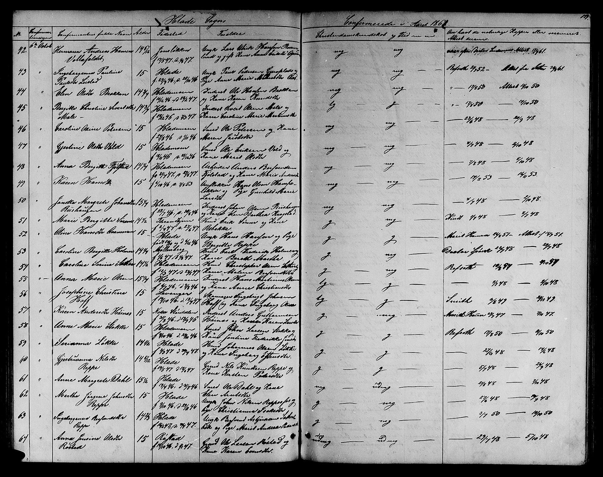 Ministerialprotokoller, klokkerbøker og fødselsregistre - Sør-Trøndelag, SAT/A-1456/606/L0311: Klokkerbok nr. 606C07, 1860-1877, s. 159