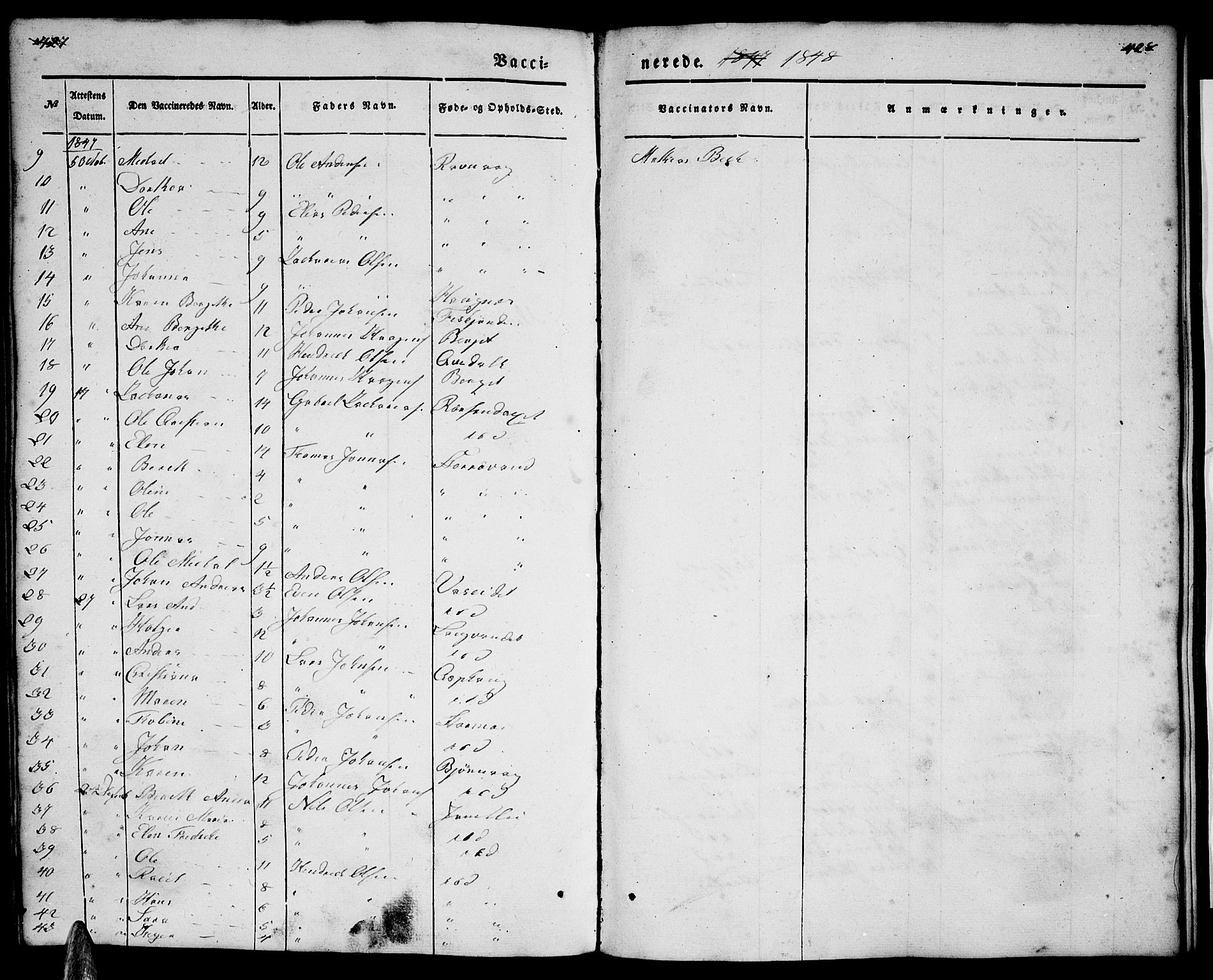 Ministerialprotokoller, klokkerbøker og fødselsregistre - Nordland, SAT/A-1459/827/L0413: Klokkerbok nr. 827C02, 1842-1852, s. 427-428