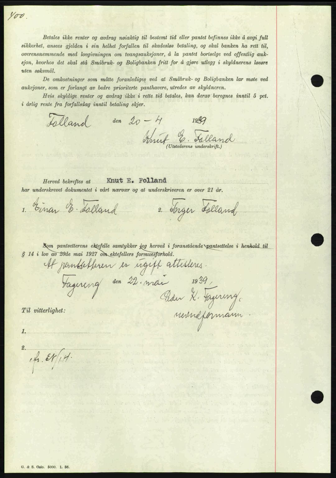 Nordmøre sorenskriveri, AV/SAT-A-4132/1/2/2Ca: Pantebok nr. B85, 1939-1939, Dagboknr: 1365/1939