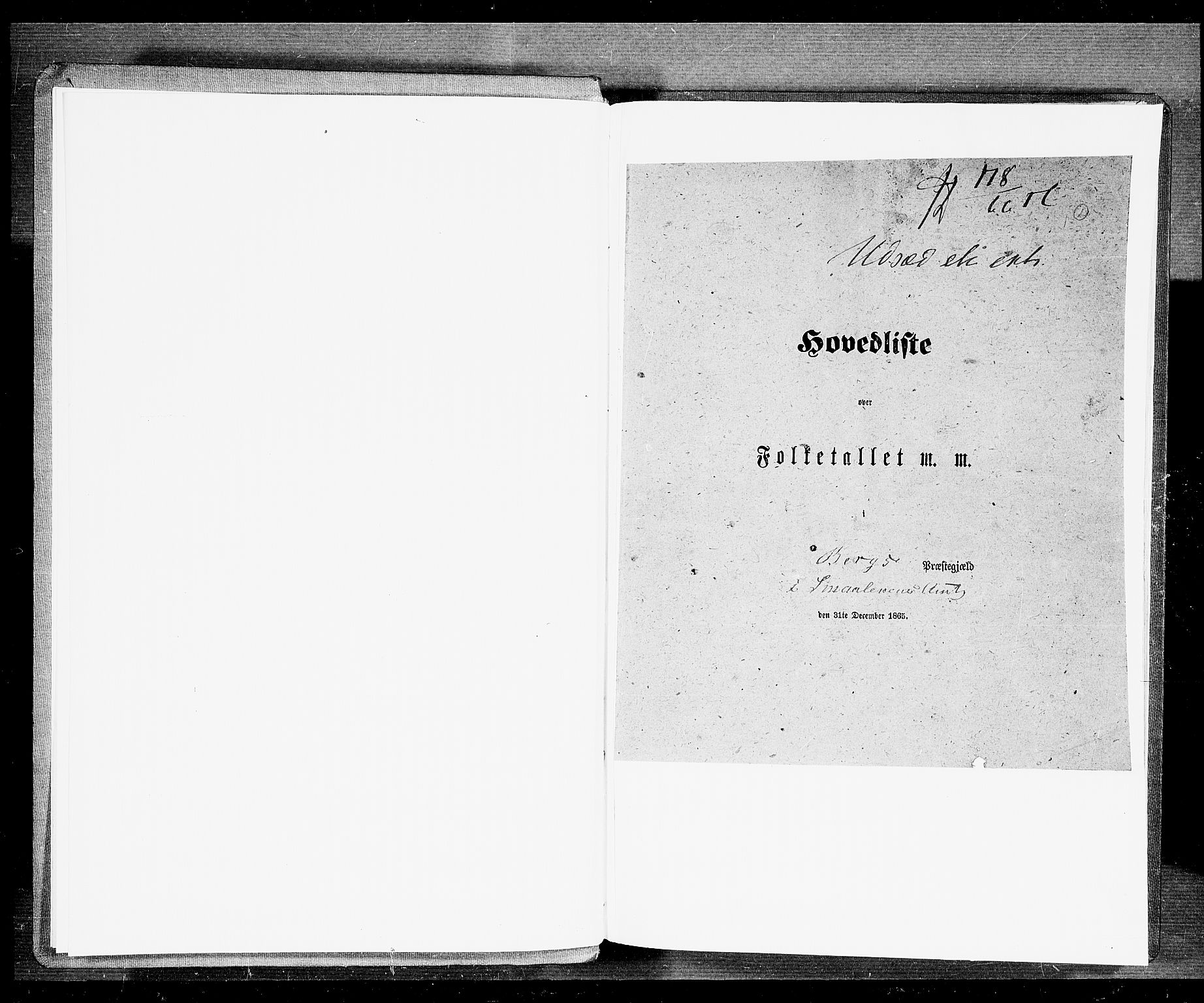 RA, Folketelling 1865 for 0116P Berg prestegjeld, 1865, s. 5