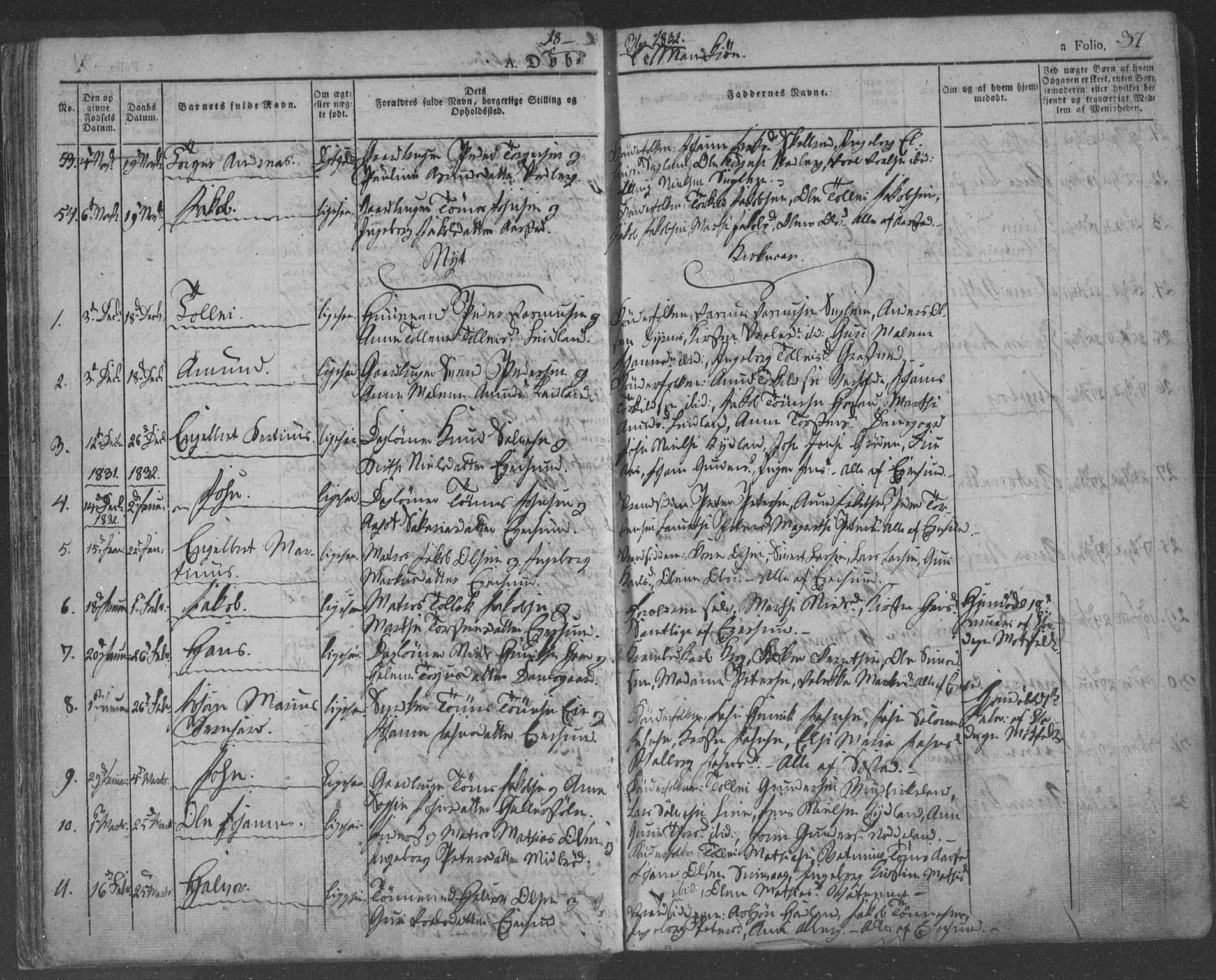 Eigersund sokneprestkontor, AV/SAST-A-101807/S08/L0009: Ministerialbok nr. A 9, 1827-1850, s. 37