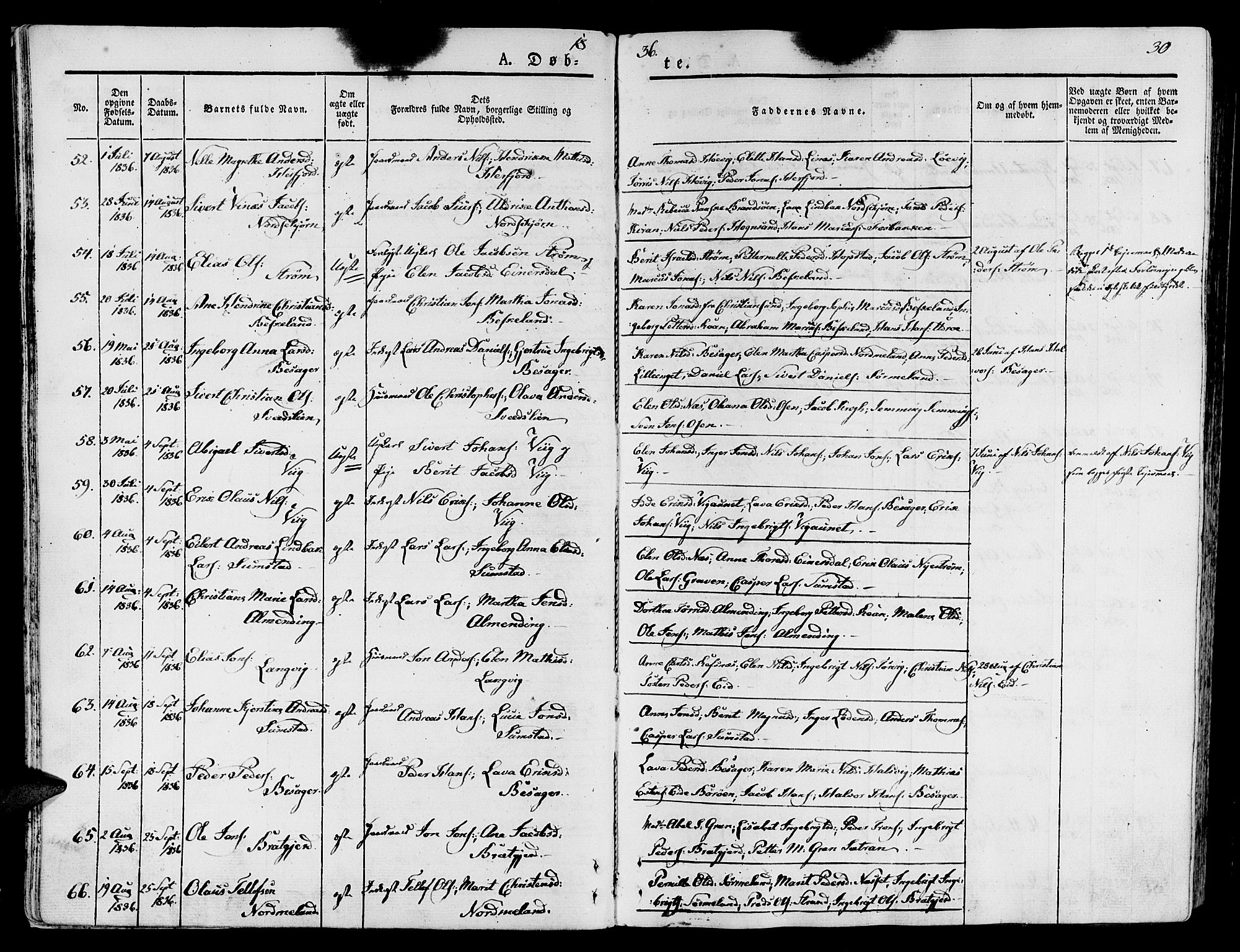 Ministerialprotokoller, klokkerbøker og fødselsregistre - Sør-Trøndelag, SAT/A-1456/657/L0703: Ministerialbok nr. 657A04, 1831-1846, s. 30