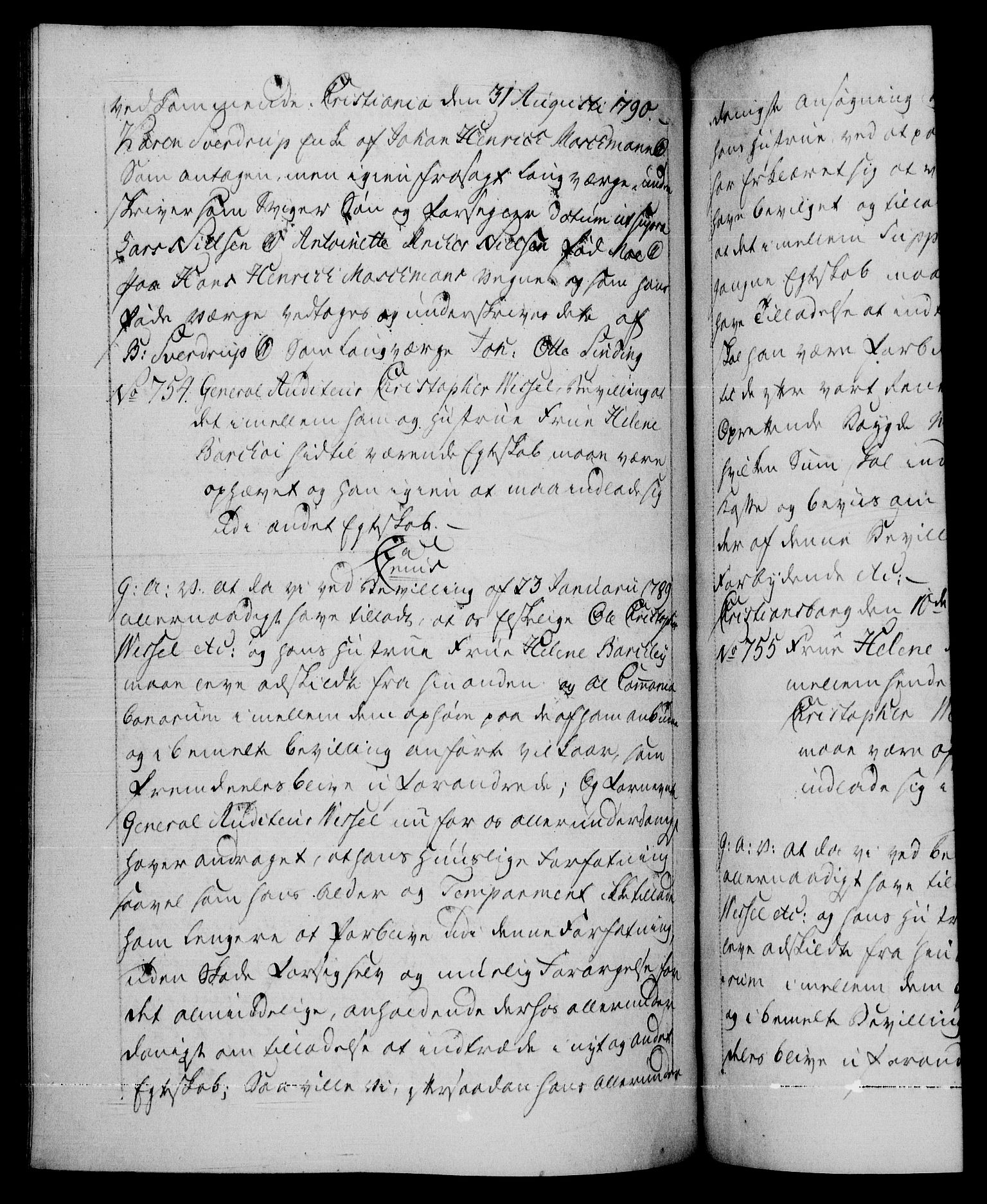 Danske Kanselli 1572-1799, AV/RA-EA-3023/F/Fc/Fca/Fcaa/L0053: Norske registre, 1790-1791, s. 434b