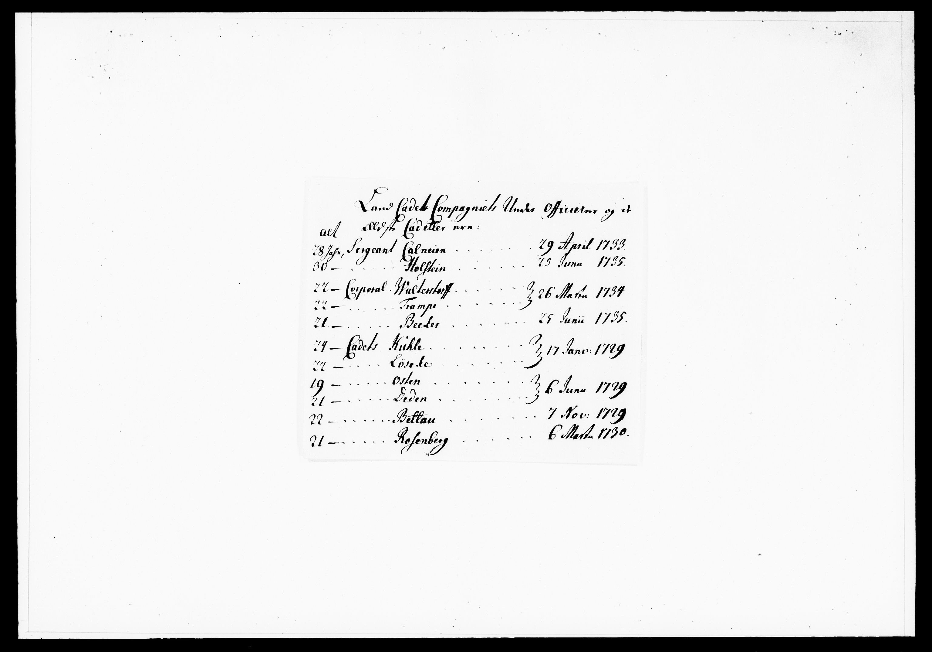 Krigskollegiet, Krigskancelliet, DRA/A-0006/-/1130-1137: Refererede sager, 1736, s. 64
