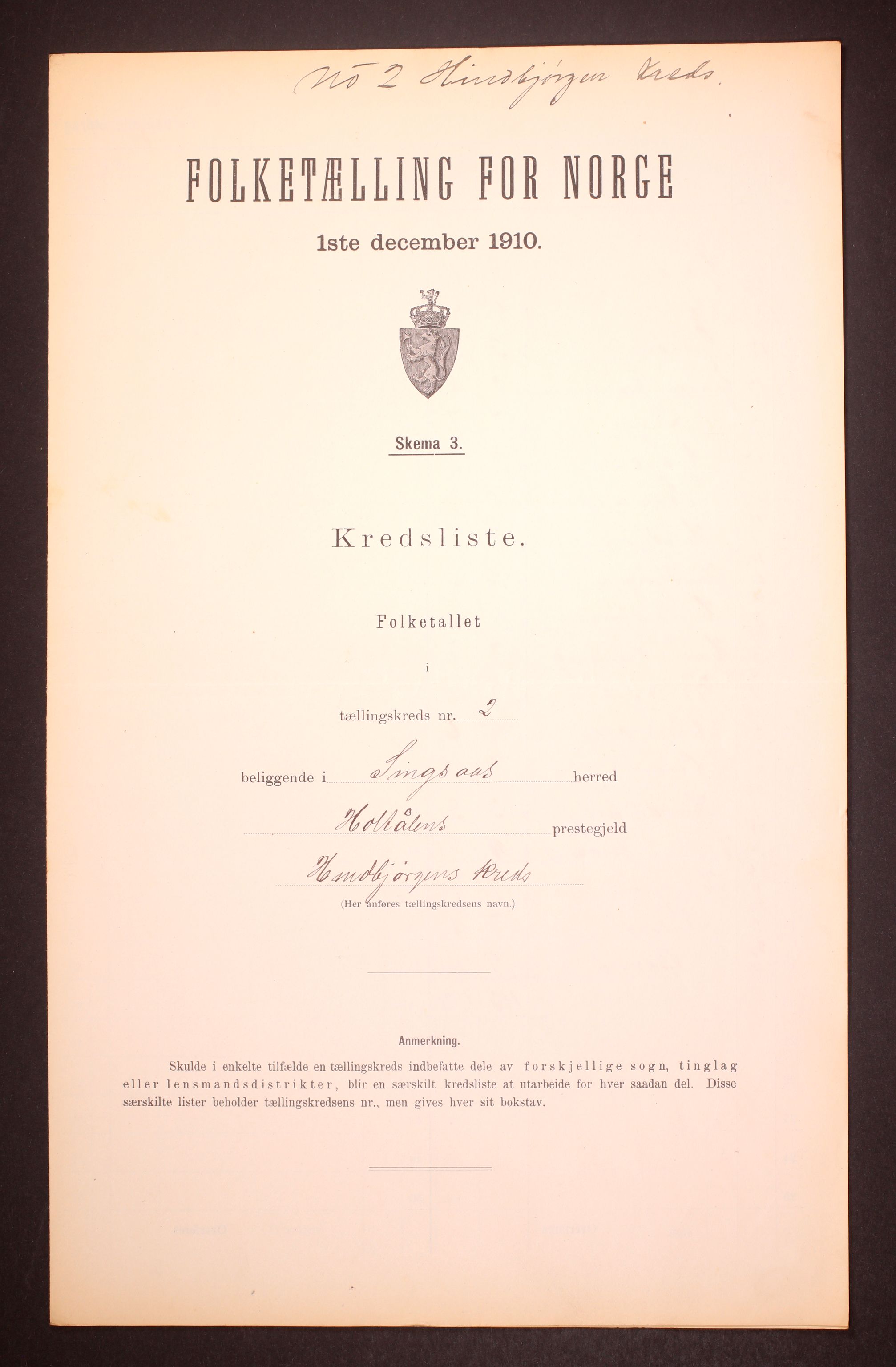 RA, Folketelling 1910 for 1646 Singsås herred, 1910, s. 8