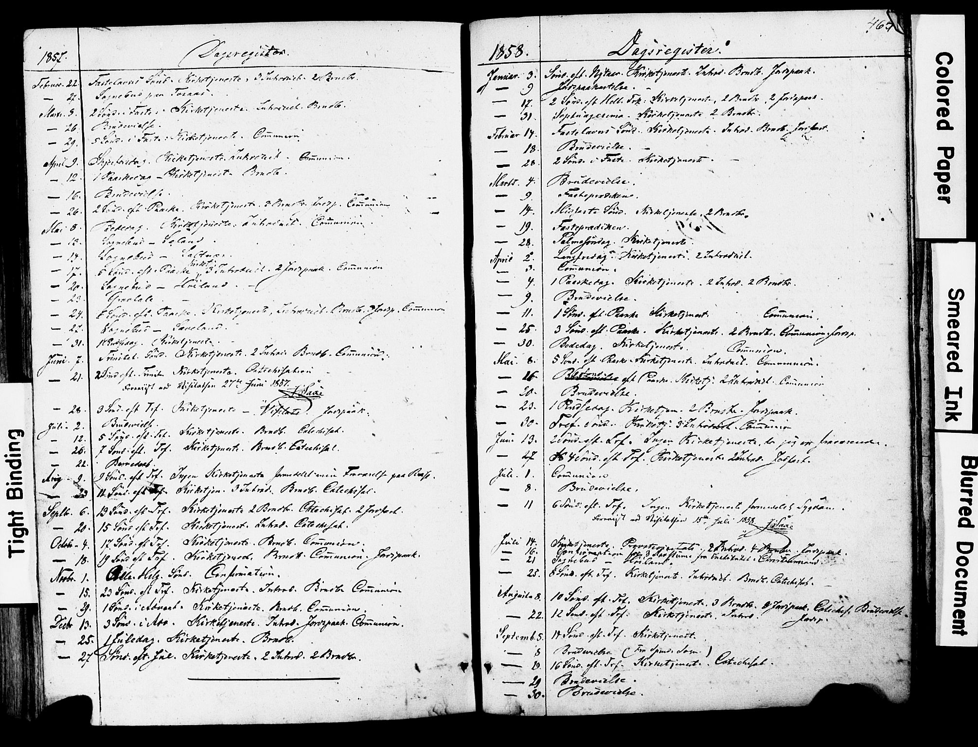 Herad sokneprestkontor, AV/SAK-1111-0018/F/Fa/Faa/L0005: Ministerialbok nr. A 5, 1853-1886, s. 464