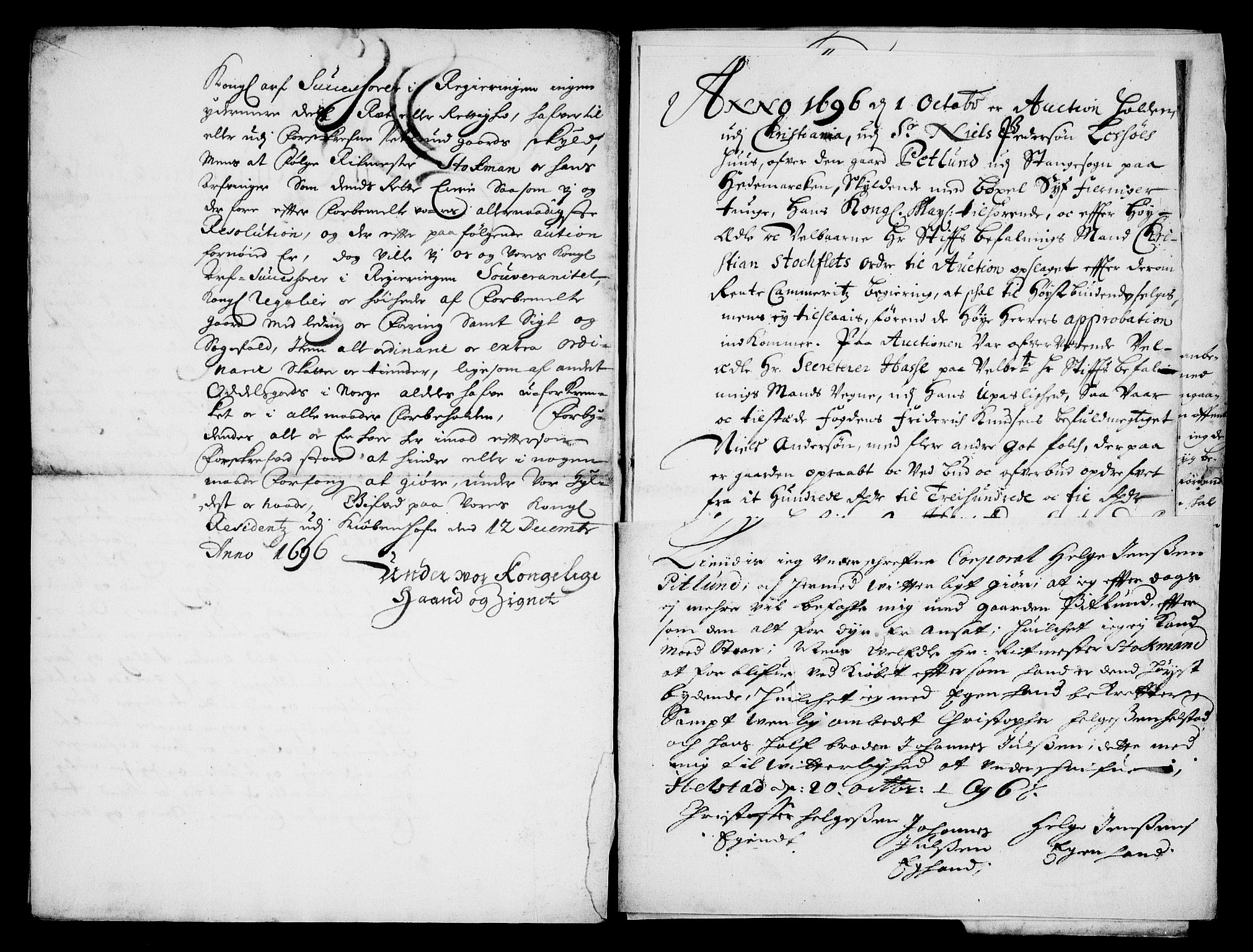 Rentekammeret inntil 1814, Realistisk ordnet avdeling, RA/EA-4070/On/L0013: [Jj 14]: Forskjellige dokumenter om krongodset i Norge, 1672-1722, s. 282