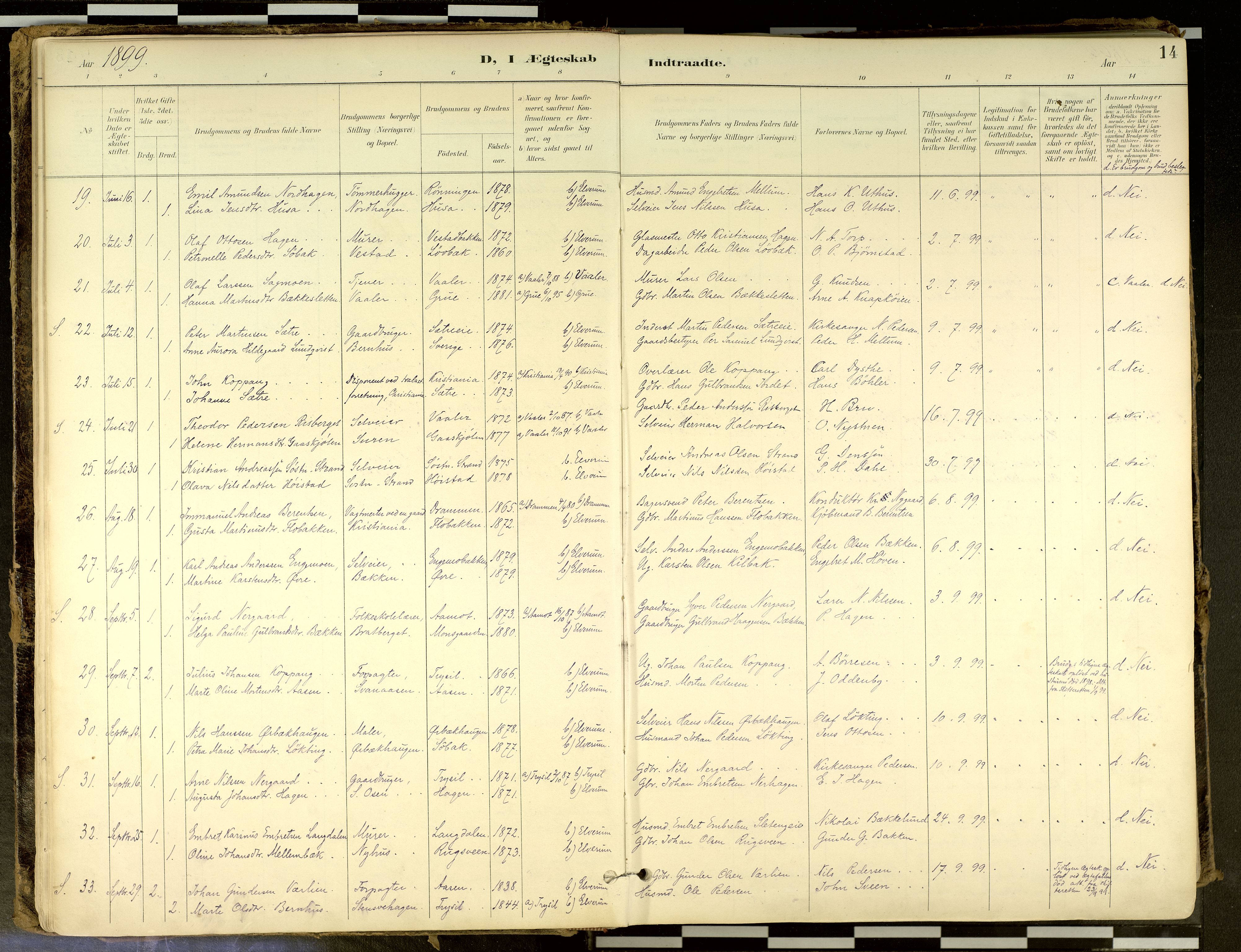 Elverum prestekontor, SAH/PREST-044/H/Ha/Haa/L0018: Ministerialbok nr. 18, 1894-1914, s. 14