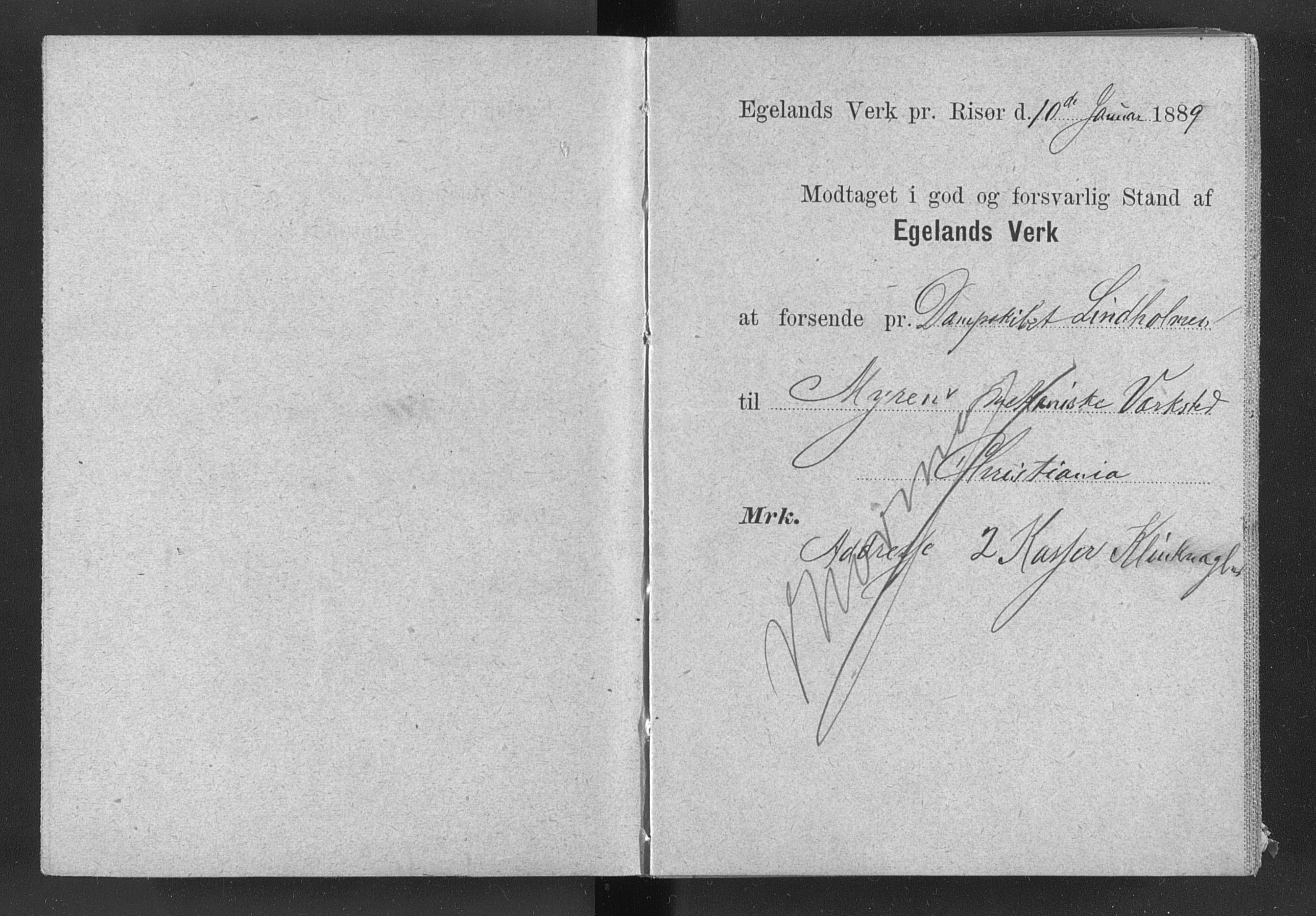 Egelands Jernverk, AAKS/PA-1907/01/L0029: Kvitteringsbok, 1888-1895