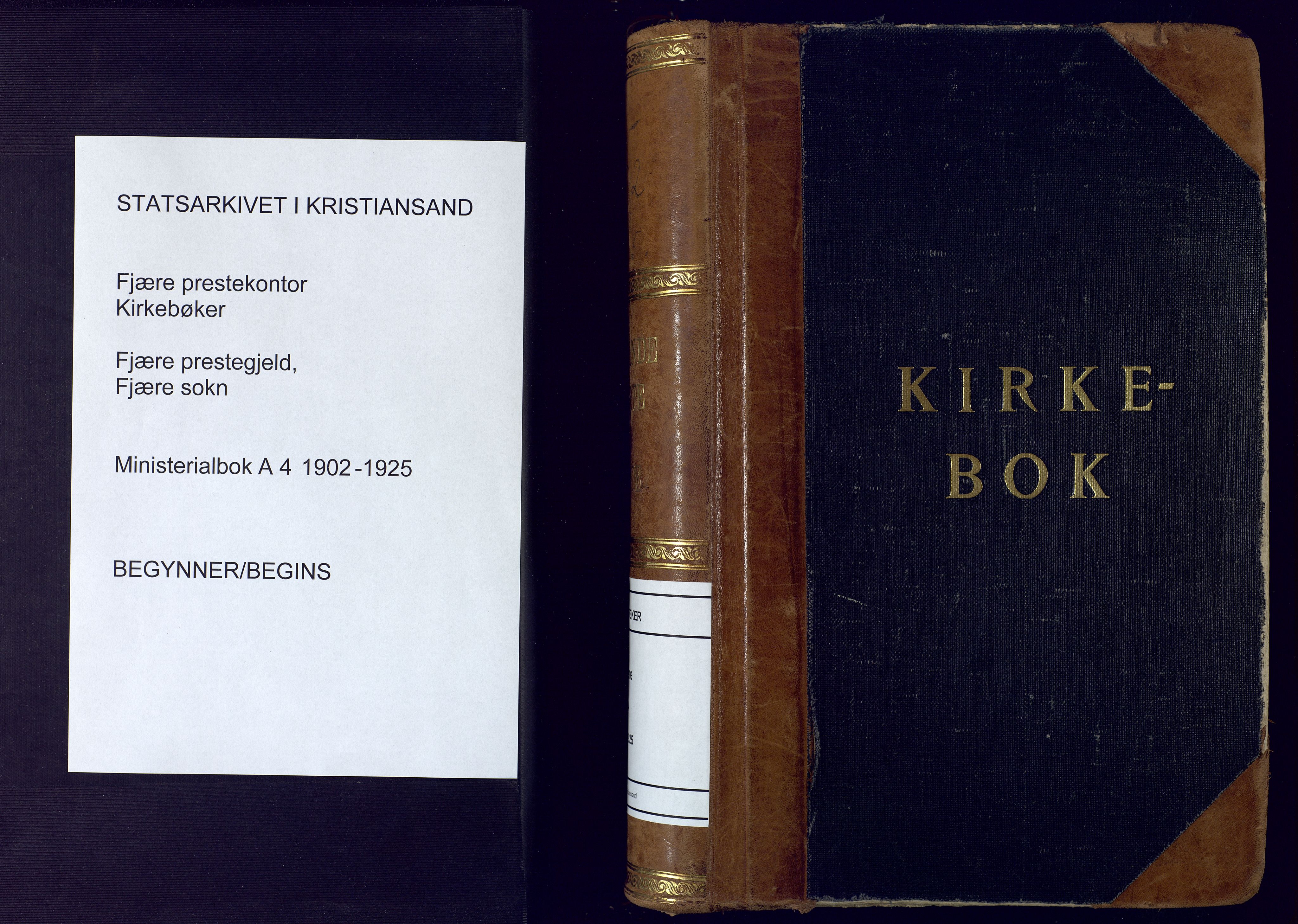 Fjære sokneprestkontor, AV/SAK-1111-0011/F/Fa/L0004: Ministerialbok nr. A 4, 1902-1925