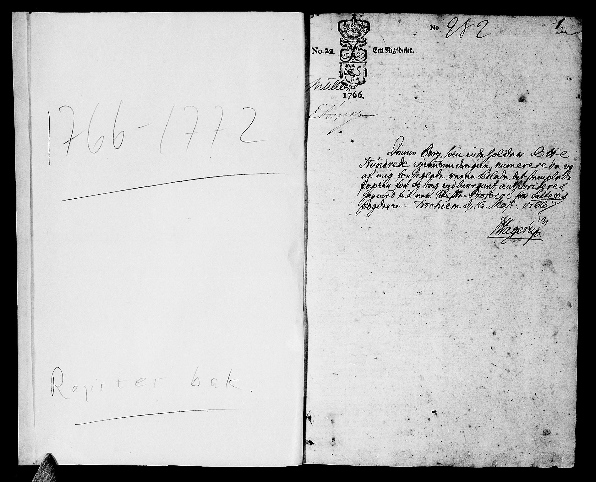 Salten sorenskriveri, SAT/A-4578/1/3/3A/L0011: Skifteprotokoll 7a, 1766-1767, s. 0b-1a