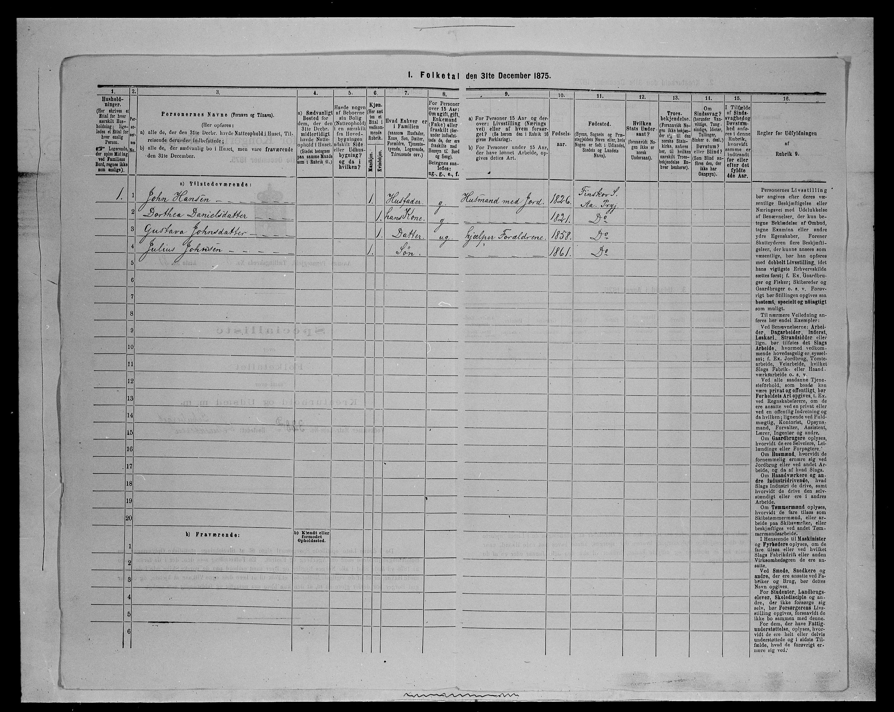 SAH, Folketelling 1875 for 0425P Åsnes prestegjeld, 1875, s. 1342
