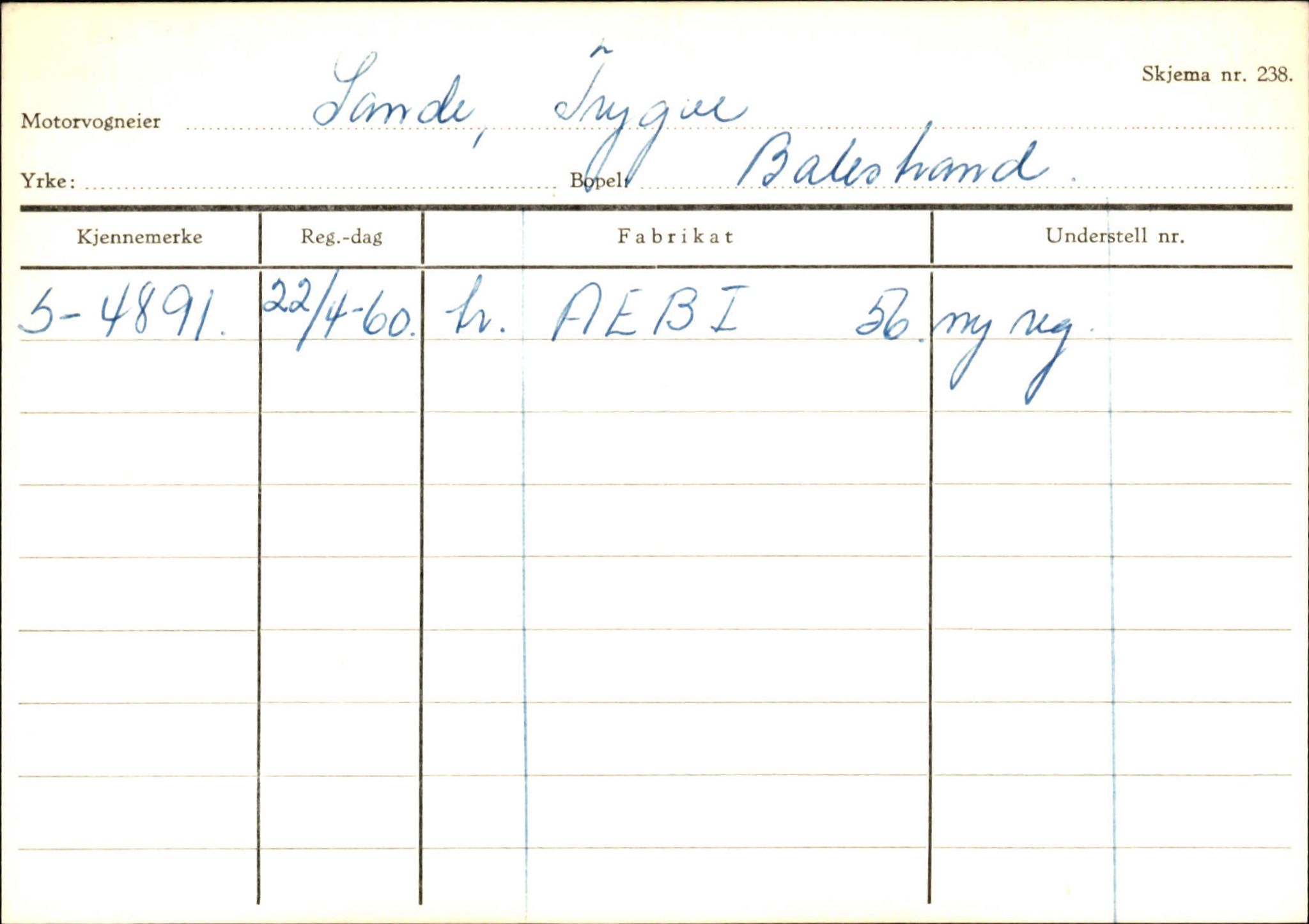 Statens vegvesen, Sogn og Fjordane vegkontor, SAB/A-5301/4/F/L0132: Eigarregister Askvoll A-Å. Balestrand A-Å, 1945-1975, s. 2252