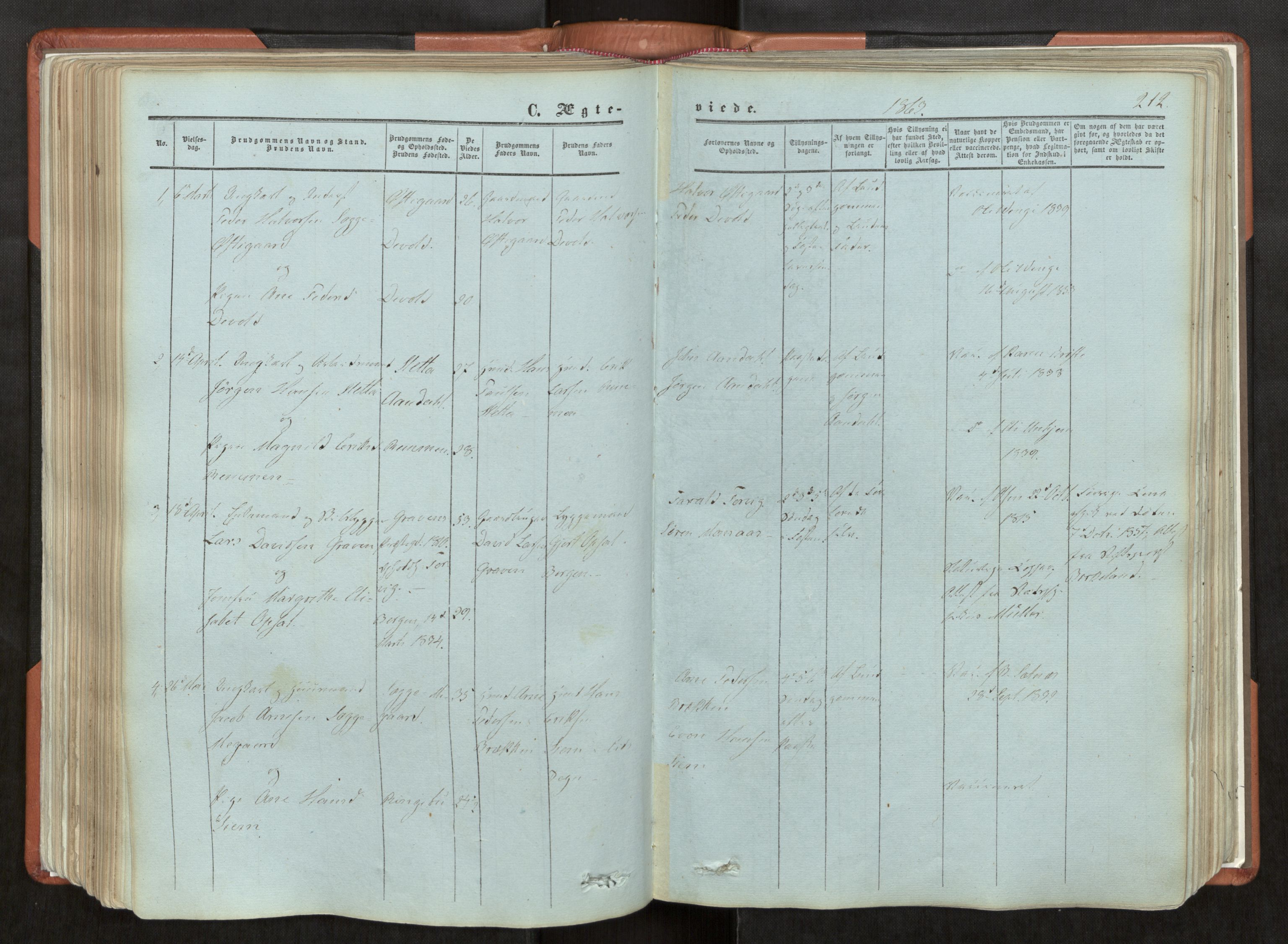 Ministerialprotokoller, klokkerbøker og fødselsregistre - Møre og Romsdal, AV/SAT-A-1454/544/L0572: Ministerialbok nr. 544A05, 1854-1886, s. 212