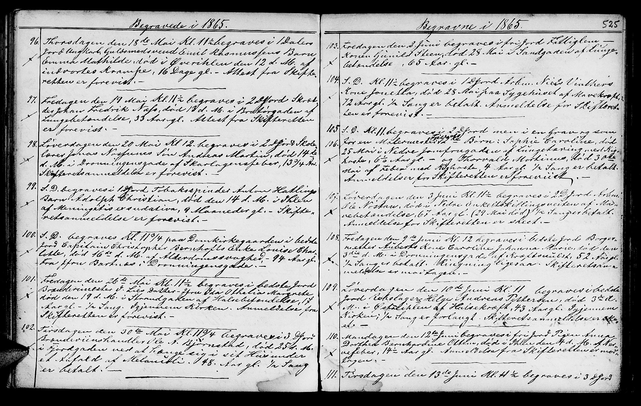 Ministerialprotokoller, klokkerbøker og fødselsregistre - Sør-Trøndelag, AV/SAT-A-1456/602/L0140: Klokkerbok nr. 602C08, 1864-1872, s. 524-525