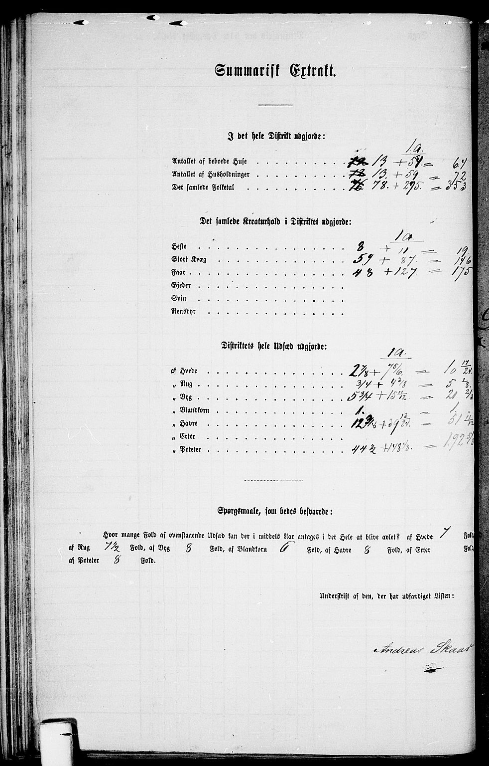 RA, Folketelling 1865 for 1013P Tveit prestegjeld, 1865, s. 33