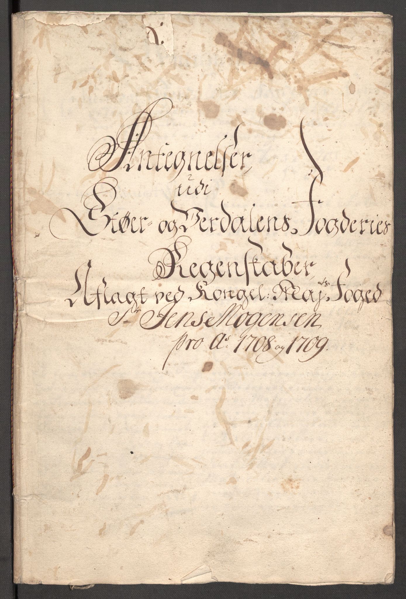 Rentekammeret inntil 1814, Reviderte regnskaper, Fogderegnskap, RA/EA-4092/R62/L4199: Fogderegnskap Stjørdal og Verdal, 1709, s. 274